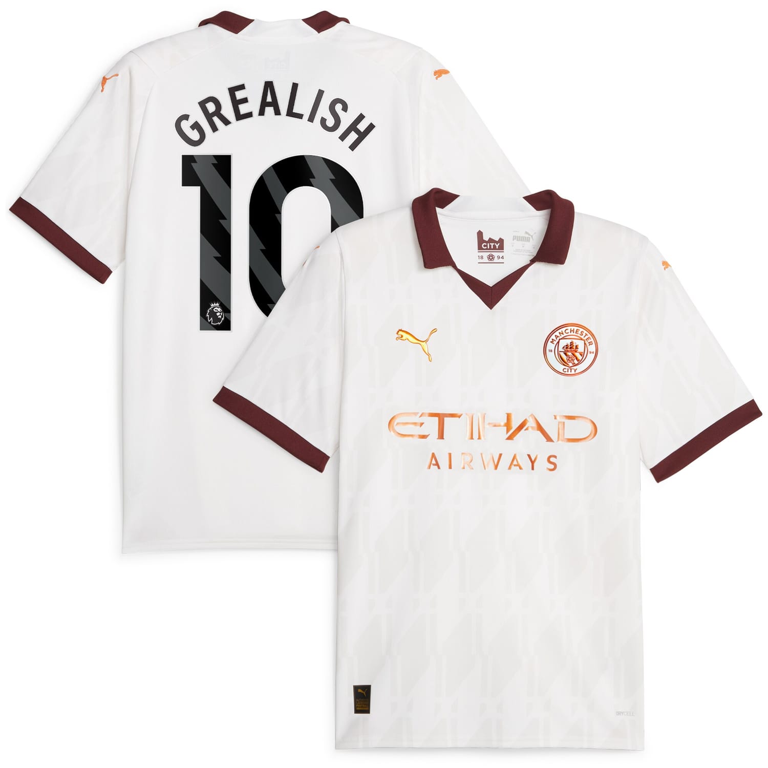 Premier League Manchester City Away Jersey Shirt 2023-24 player Jack Grealish 10 printing for Men