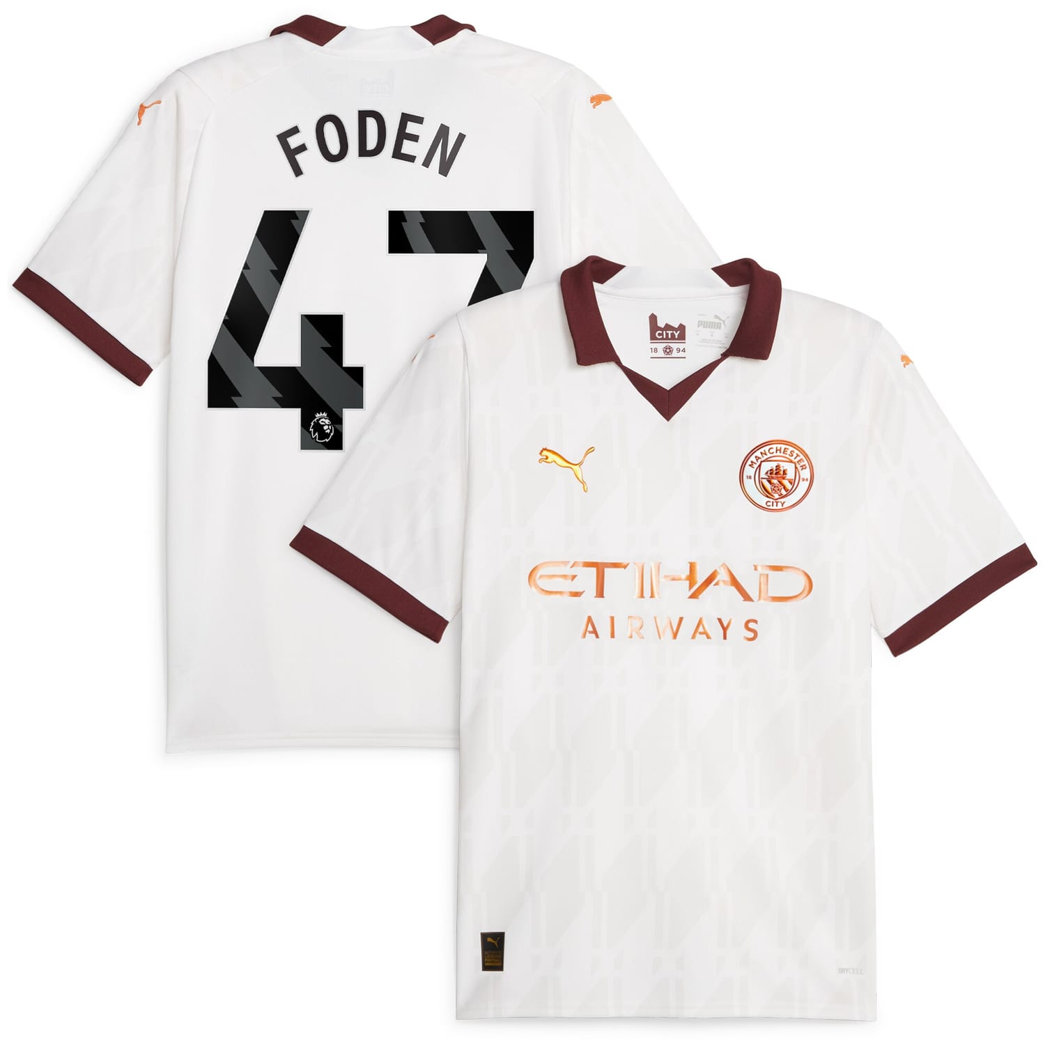 Premier League Manchester City Away Jersey Shirt 2023-24 player Phil Foden 47 printing for Men