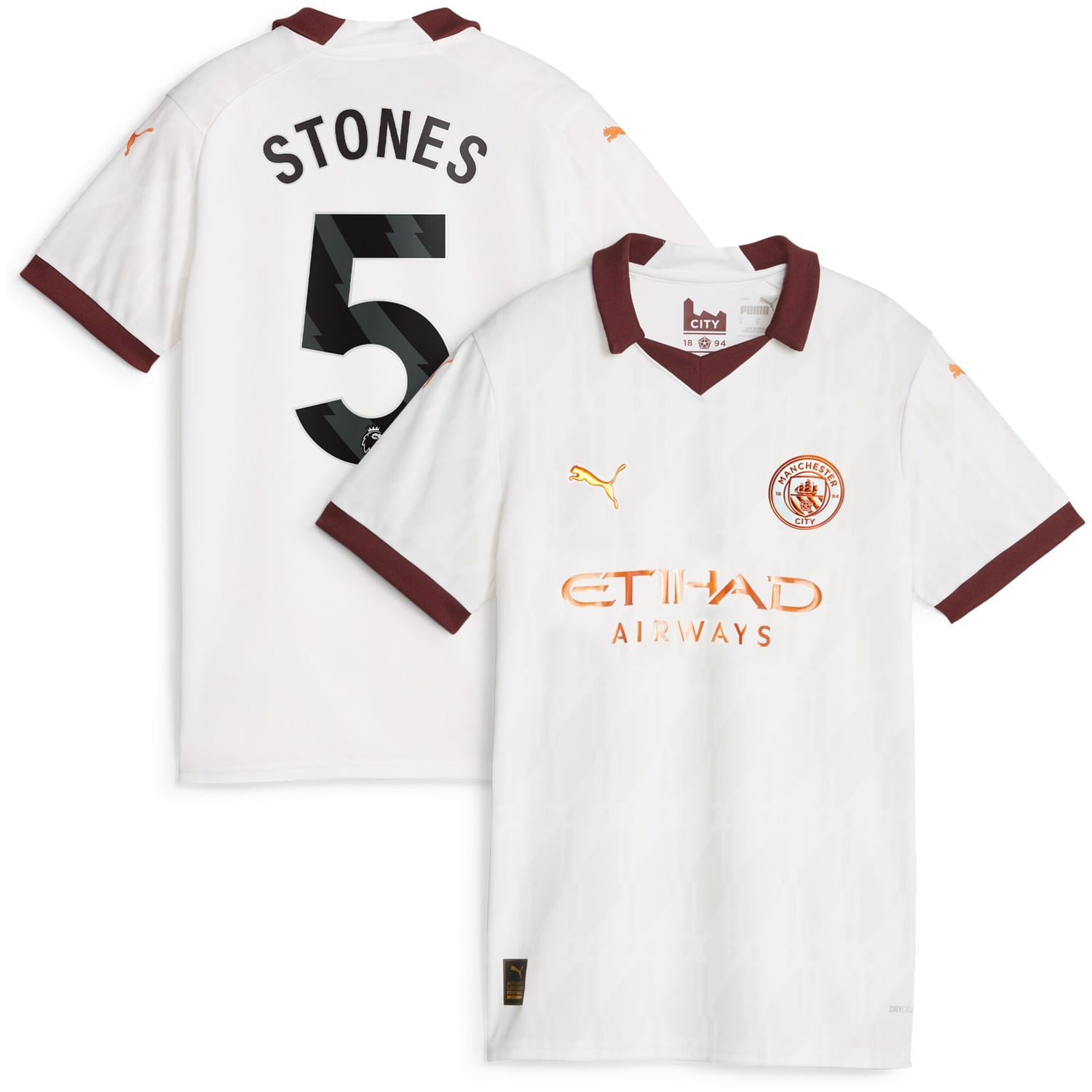 Premier League Manchester City Away Jersey Shirt 2023-24 player John Stones 5 printing for Women
