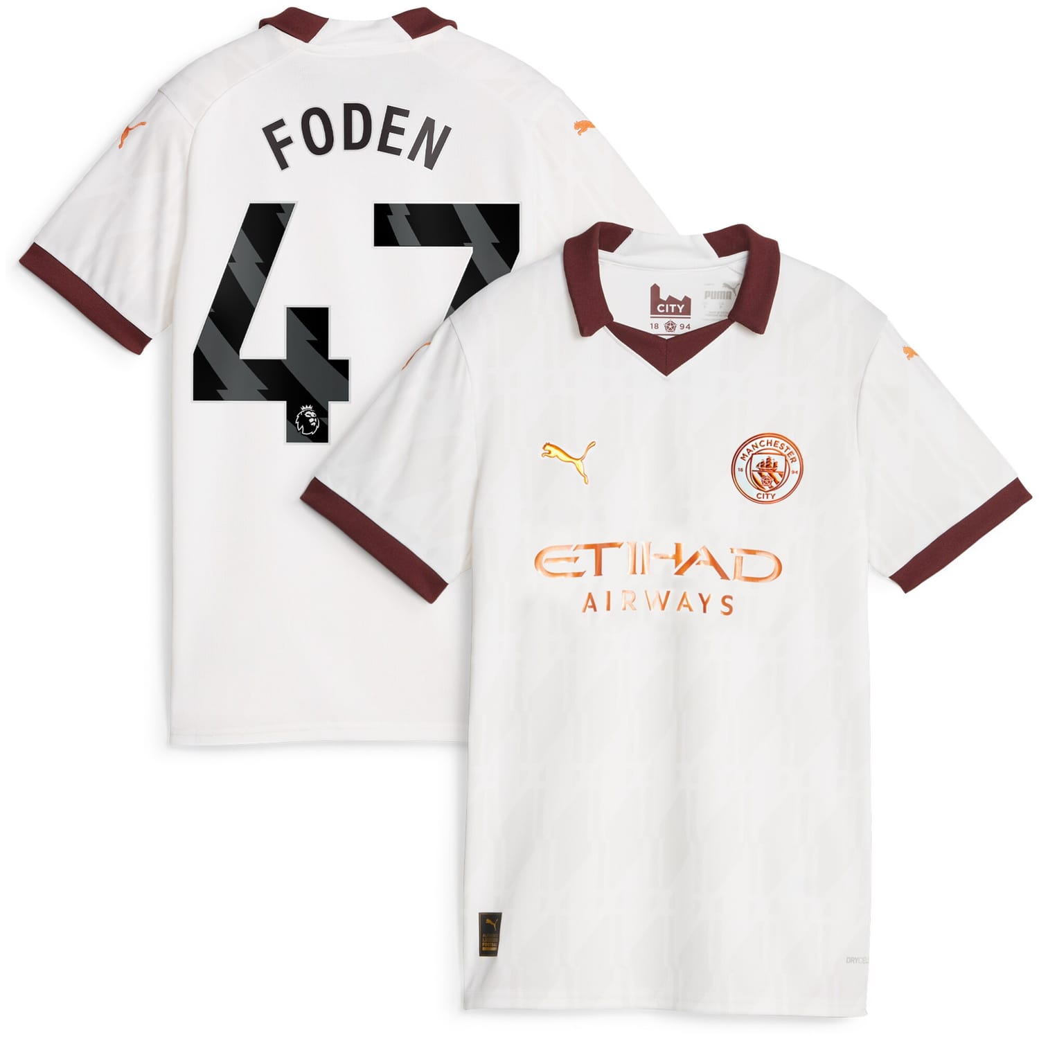 Premier League Manchester City Away Jersey Shirt 2023-24 player Phil Foden 47 printing for Women