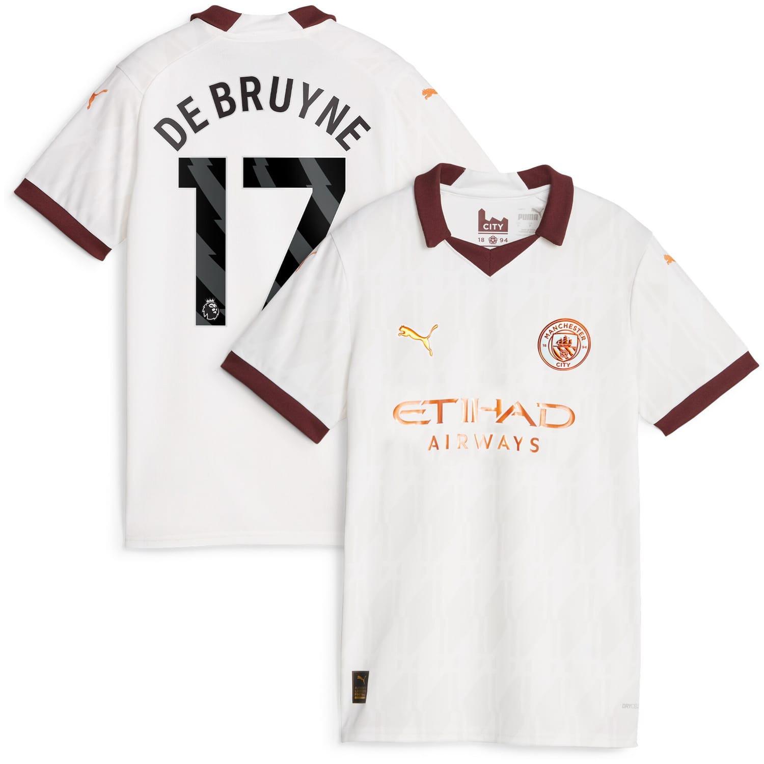 Premier League Manchester City Away Jersey Shirt 2023-24 player Kevin De Bruyne 17 printing for Women