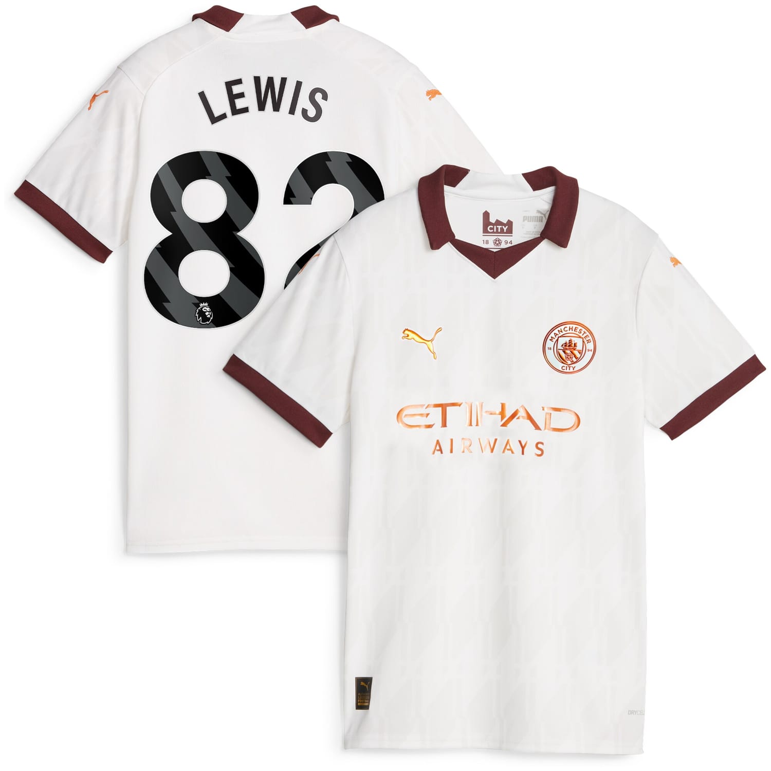Premier League Manchester City Away Jersey Shirt 2023-24 player Rico Lewis 82 printing for Women