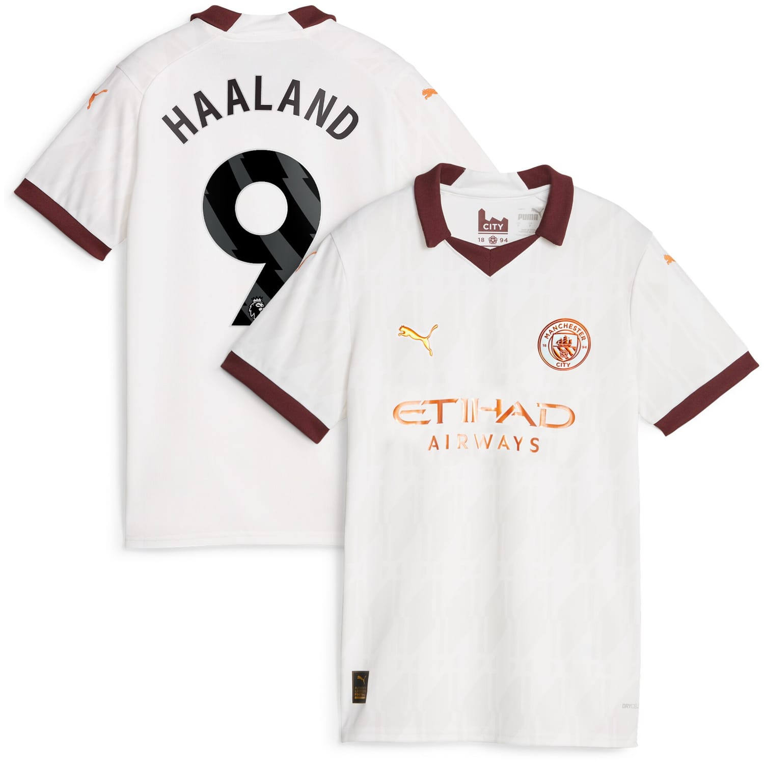 Premier League Manchester City Away Jersey Shirt 2023-24 player Erling Haaland 9 printing for Women