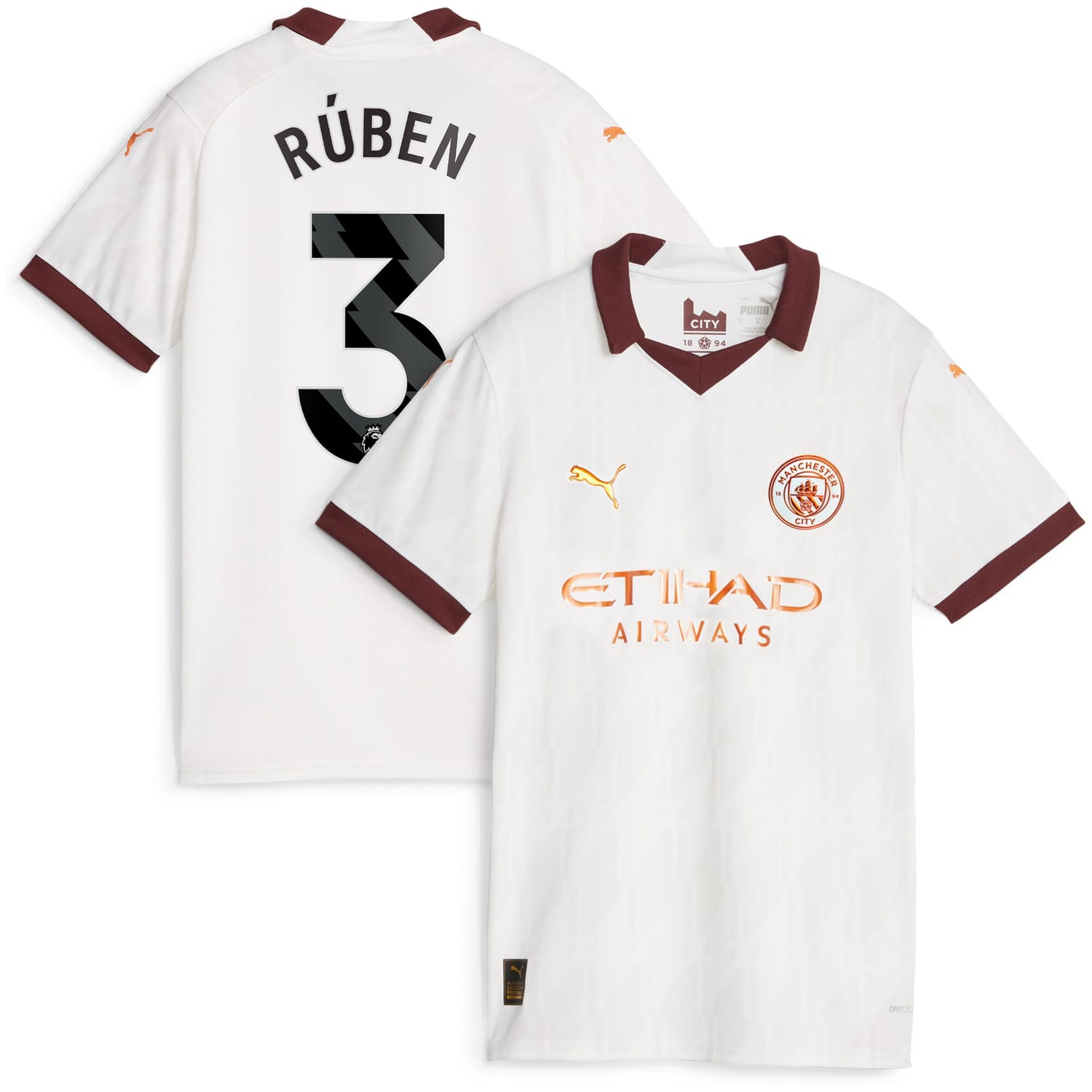 Premier League Manchester City Away Jersey Shirt 2023-24 player Rúben Dias 3 printing for Women