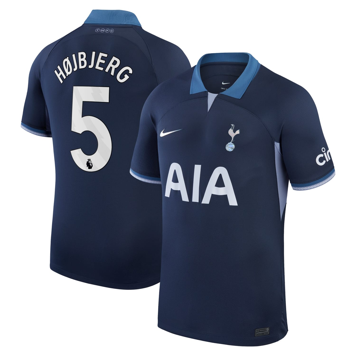 Premier League Tottenham Hotspur Away Jersey Shirt 2023-24 player Pierre-Emile Højbjerg 5 printing for Men