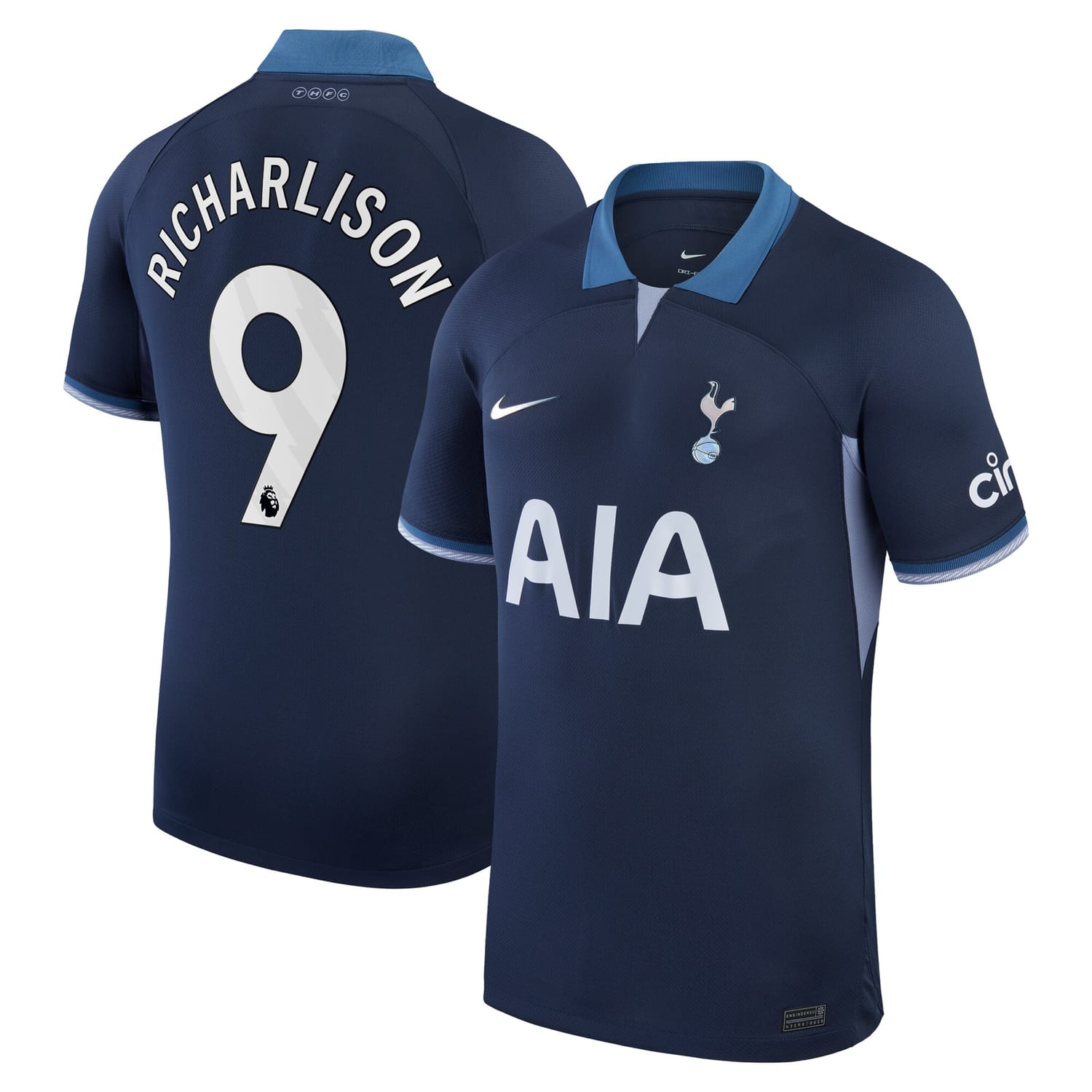 Premier League Tottenham Hotspur Away Jersey Shirt 2023-24 player Richarlison 9 printing for Men