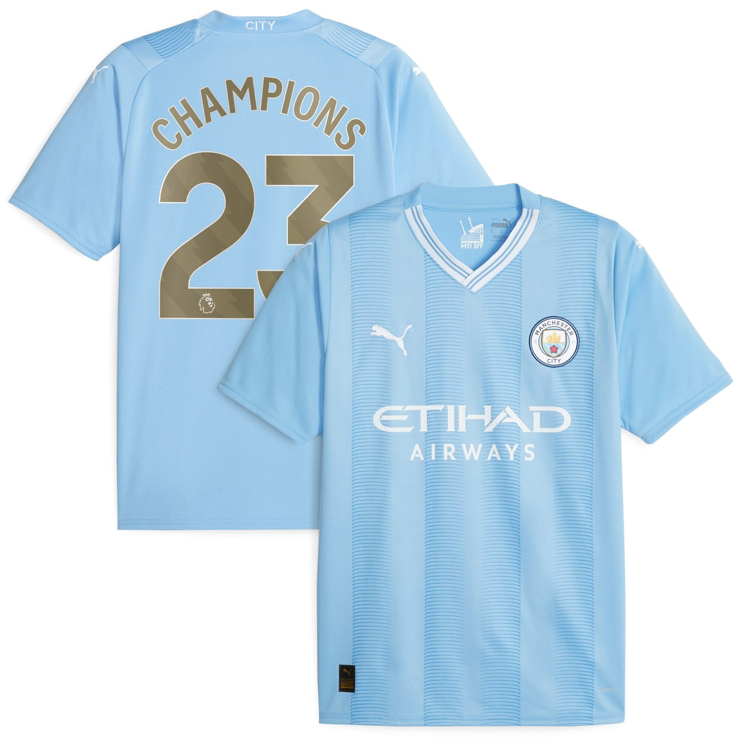 Premier League Champions Manchester City Home Jersey Shirt 2023-24 player Champions 23 printing for Men
