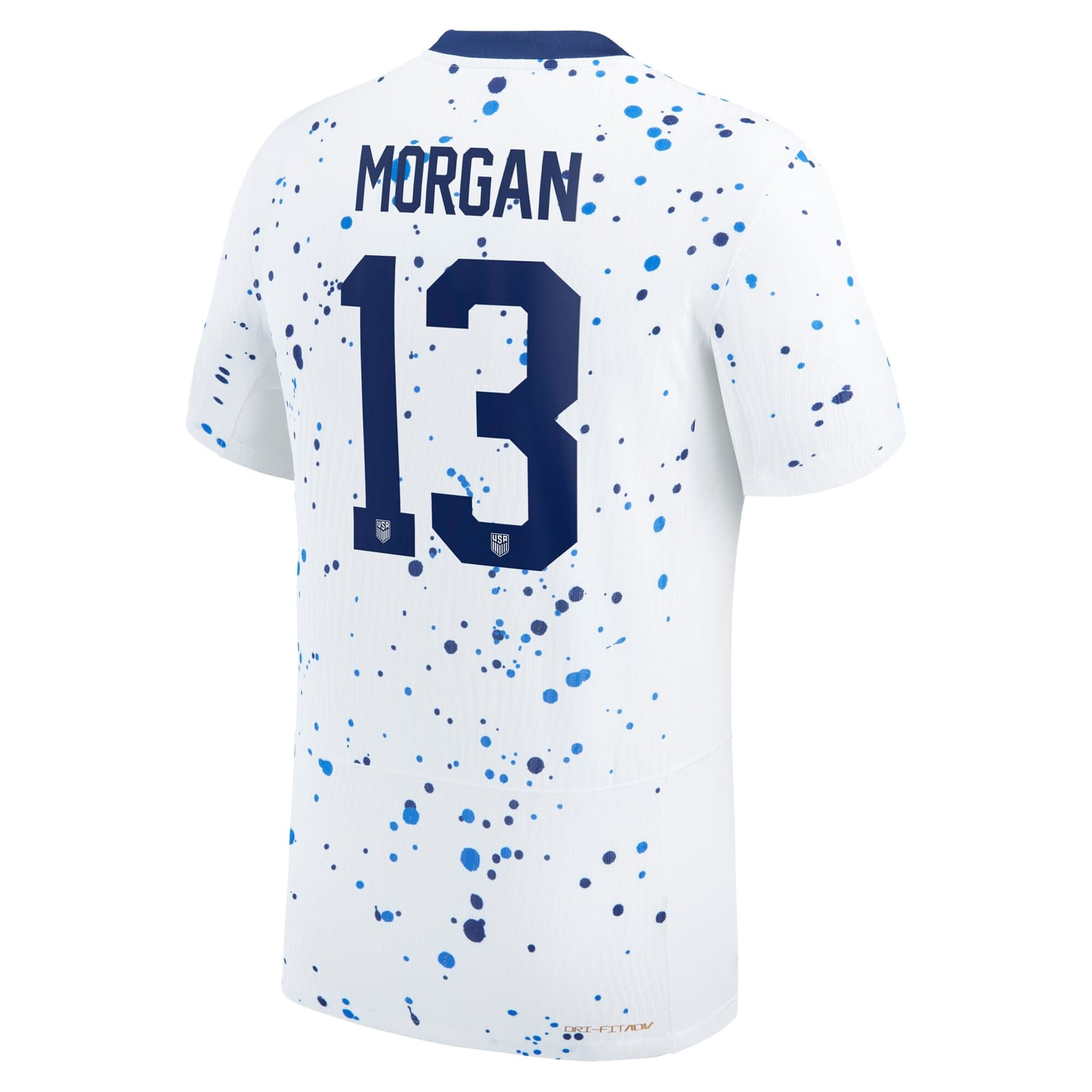 USWNT Home Authentic Jersey Shirt White 2023 player Alex Morgan printing for Women
