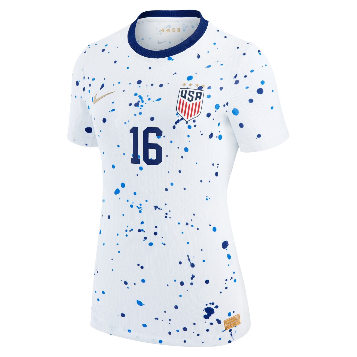 USWNT Home Authentic Jersey Shirt White 2023 player Rose Lavelle printing for Women