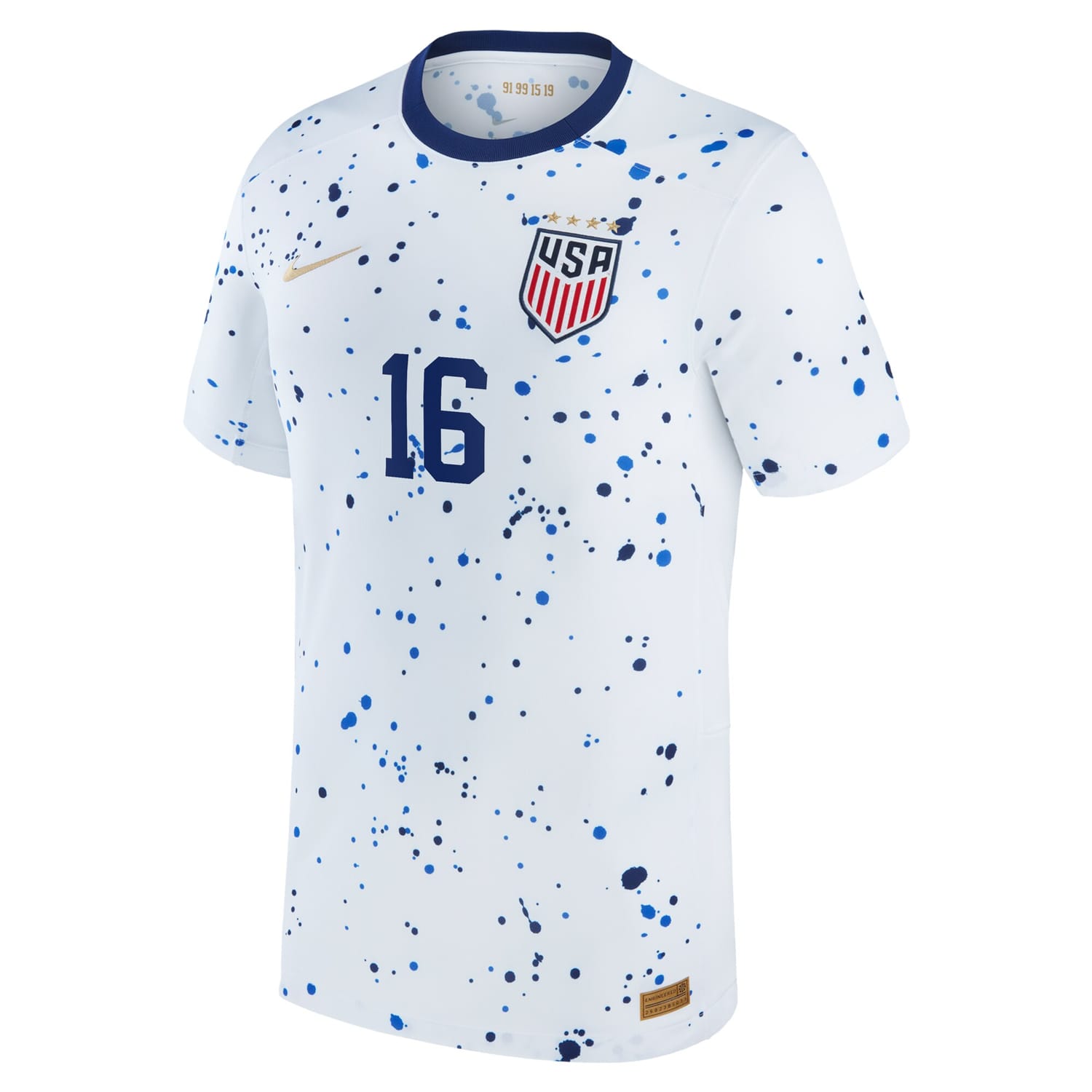USWNT Home Jersey Shirt White 2023 player Rose Lavelle printing for Men