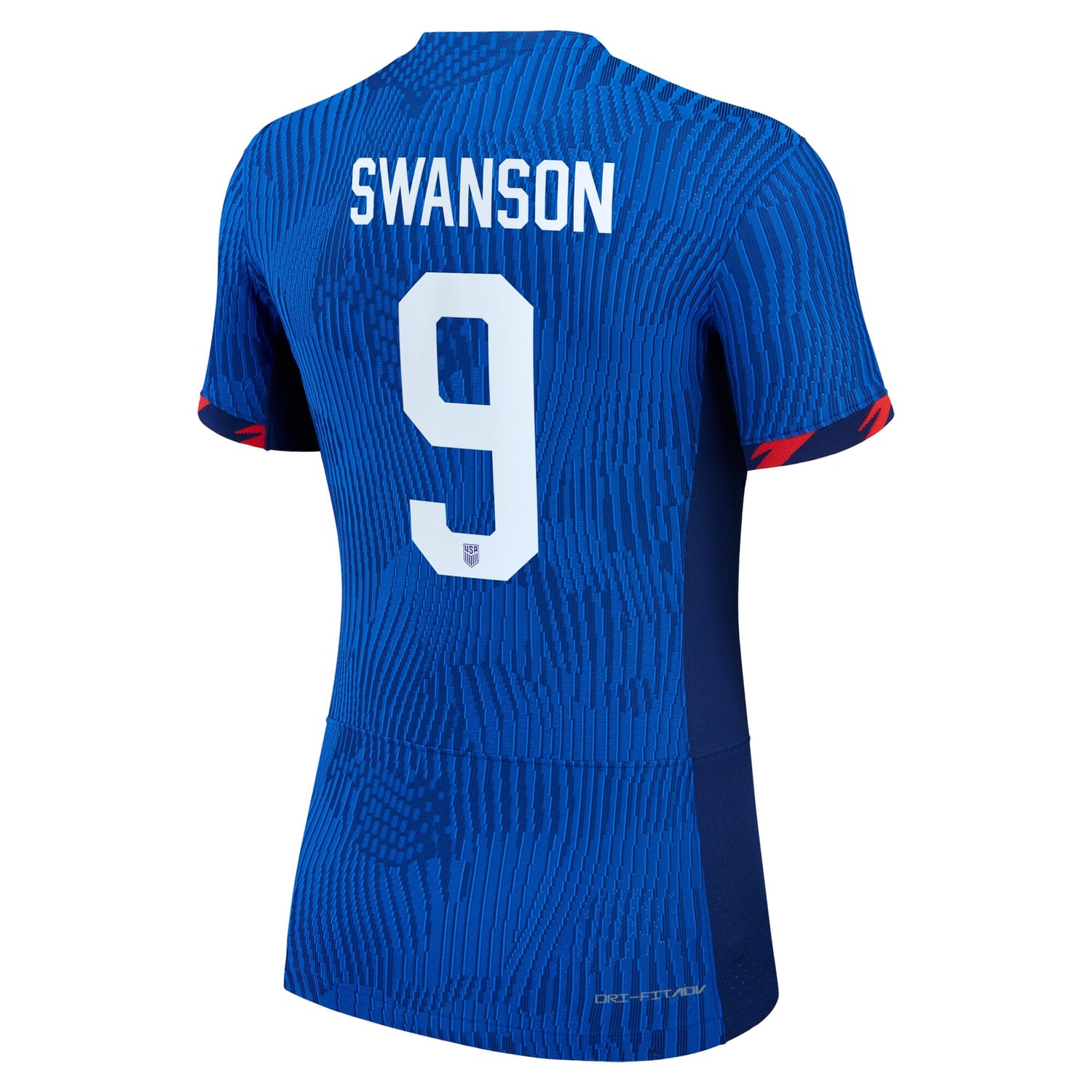 USWNT Away Authentic Jersey Shirt Royal 2023 player Mallory Swanson printing for Women