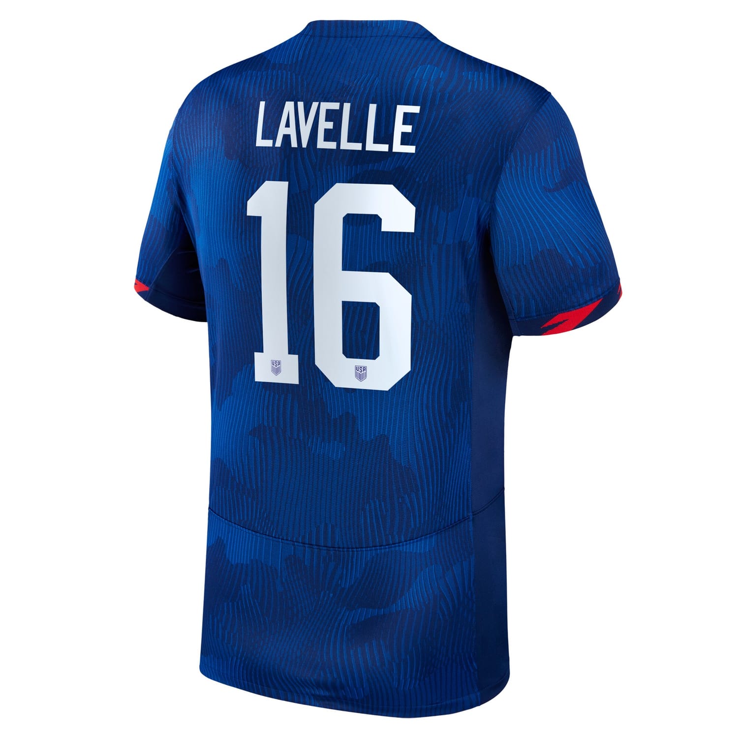 USWNT Away Jersey Shirt Royal 2023 player Rose Lavelle printing for Men