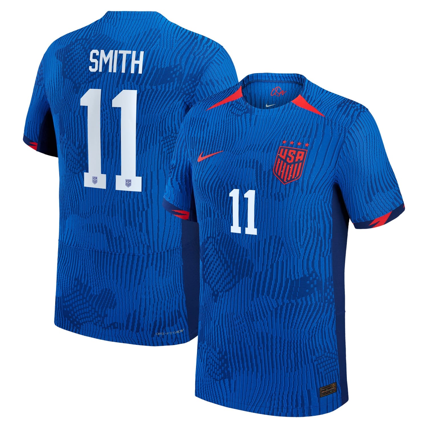 USWNT Away Authentic Jersey Shirt Royal 2023 player Sophia Smith printing for Men