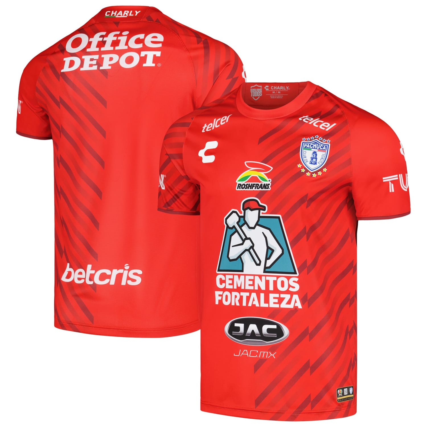 Liga MX C.F. Pachuca Home Goalkeeper Authentic Jersey Shirt Red 2023-24 for Men