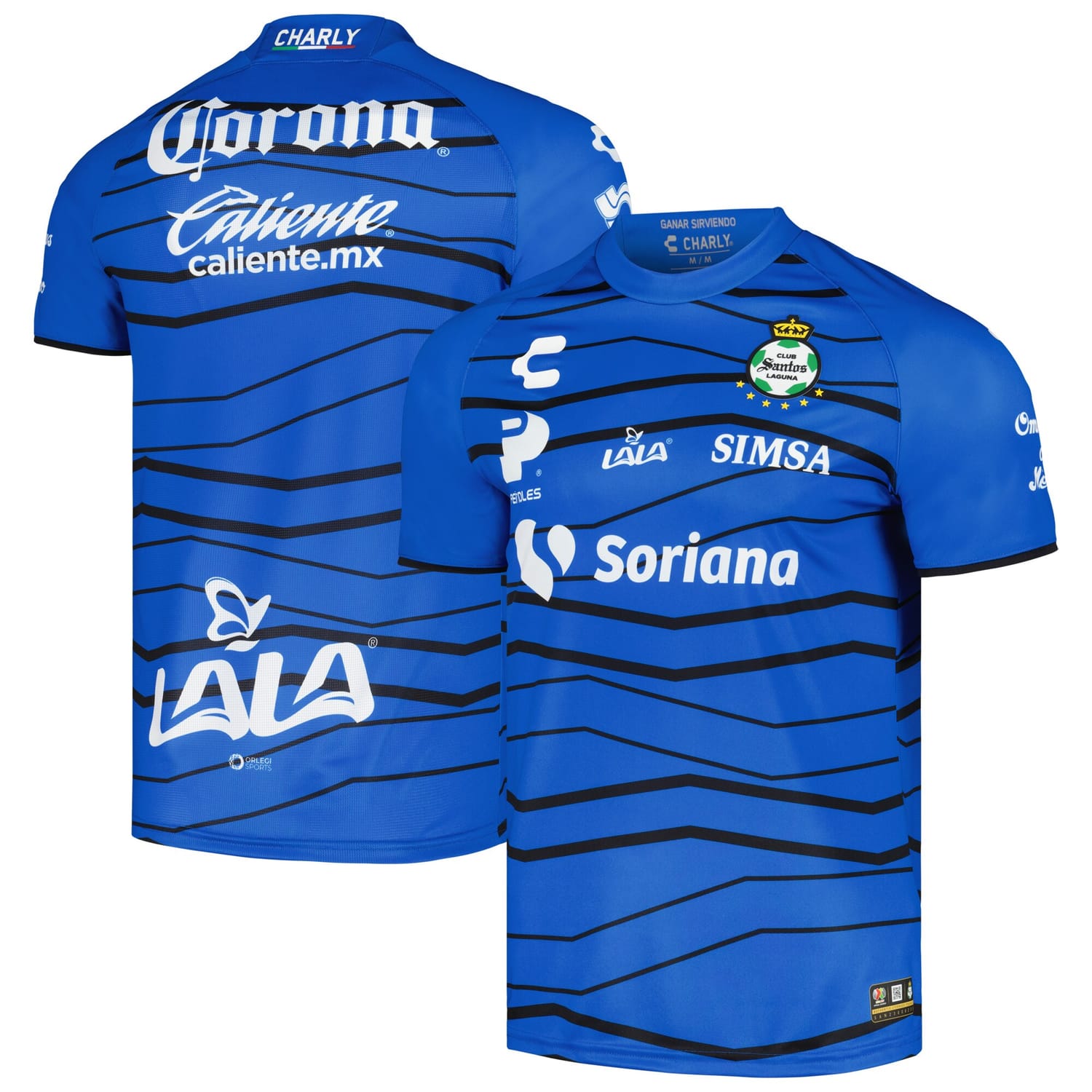 Liga MX Santos Laguna Home Goalkeeper Authentic Jersey Shirt Blue 2023-24 for Men