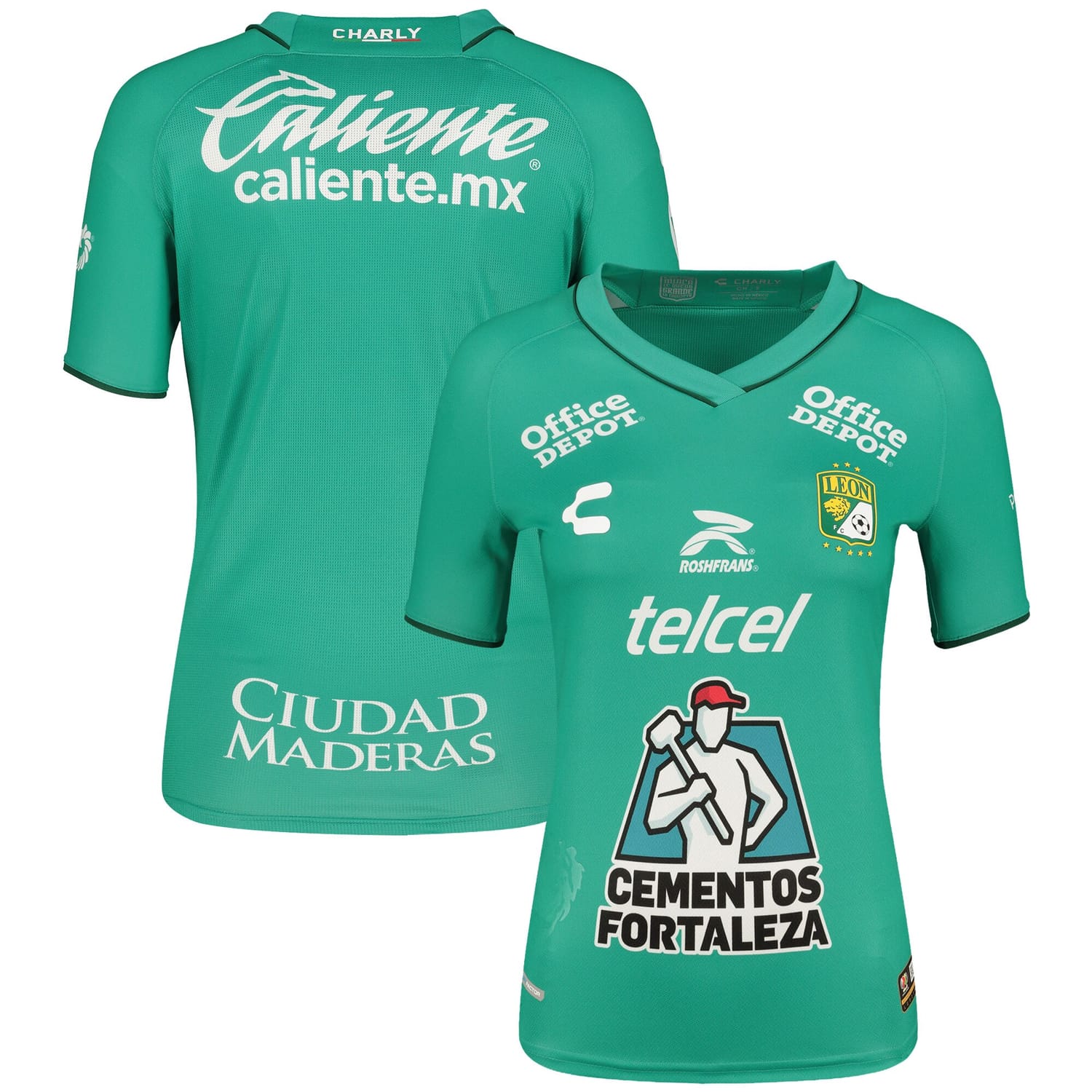 Liga MX Club Leon Home Authentic Jersey Shirt Green 2023-24 for Women