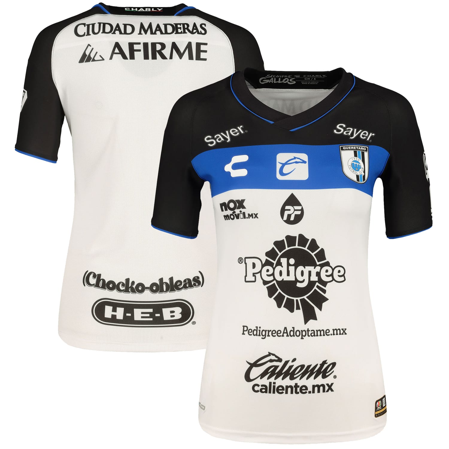 Liga MX Queretaro FC Home Authentic Jersey Shirt White 2023-24 for Women