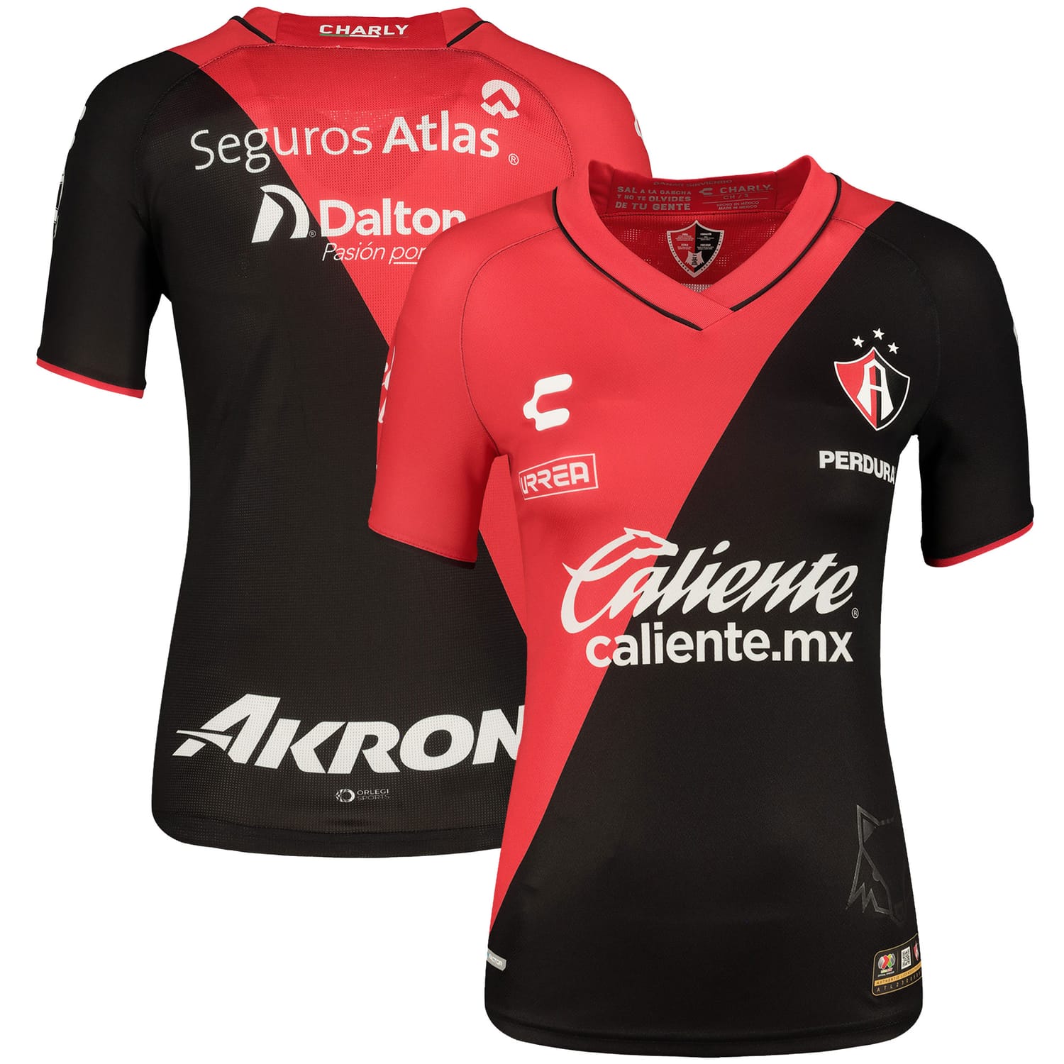 Liga MX Club Atlas Home Authentic Jersey Shirt Red 2023-24 for Women