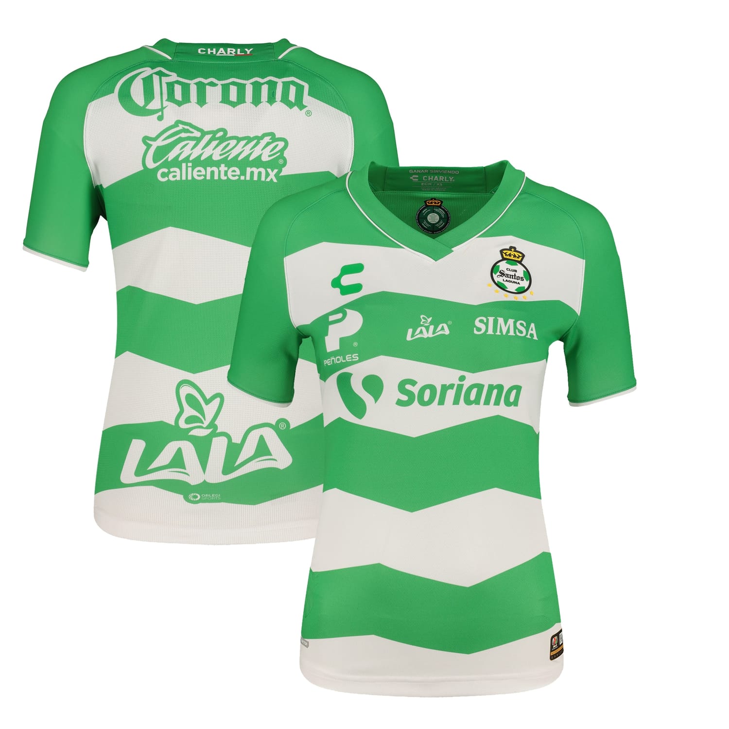 Liga MX Santos Laguna Home Authentic Jersey Shirt White 2023-24 for Women