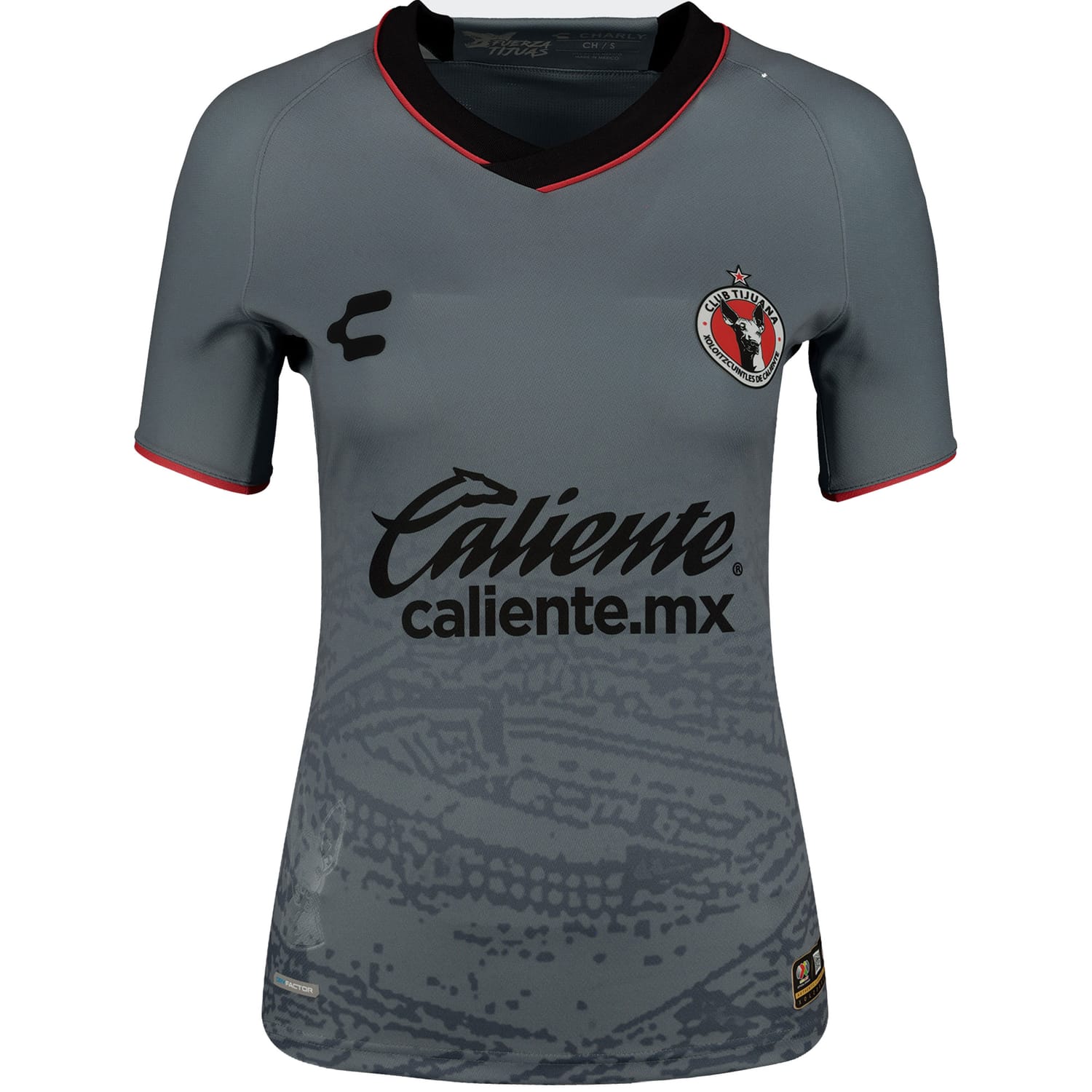 Liga MX Club Tijuana Away Authentic Jersey Shirt Gray 2023-24 for Women