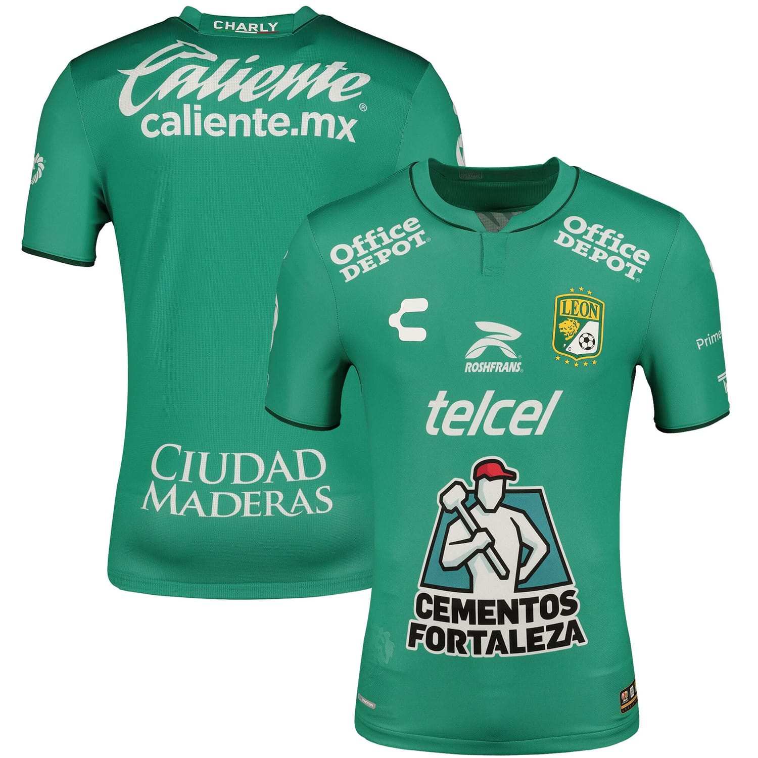 Liga MX Club Leon Home Authentic Jersey Shirt Green 2023-24 for Men