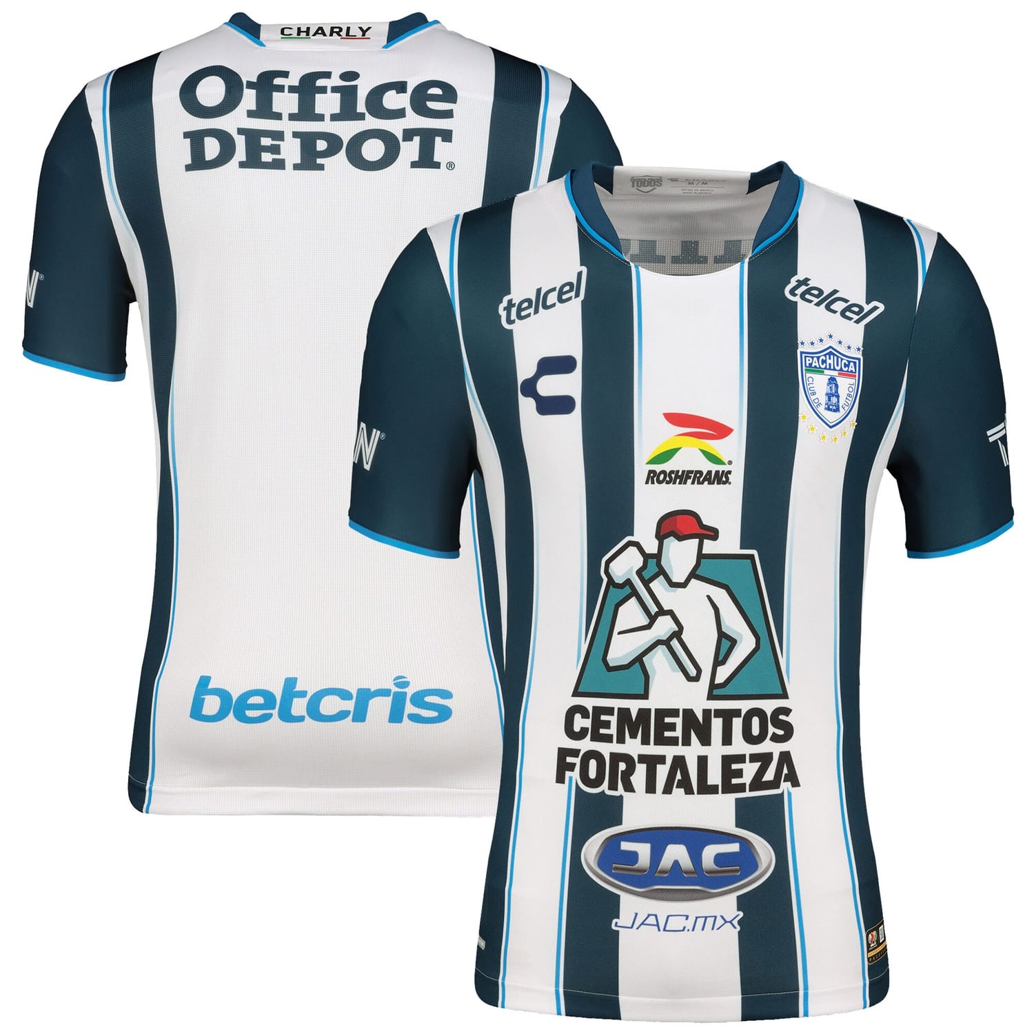 Liga MX C.F. Pachuca Home Authentic Jersey Shirt Navy 2023-24 for Men
