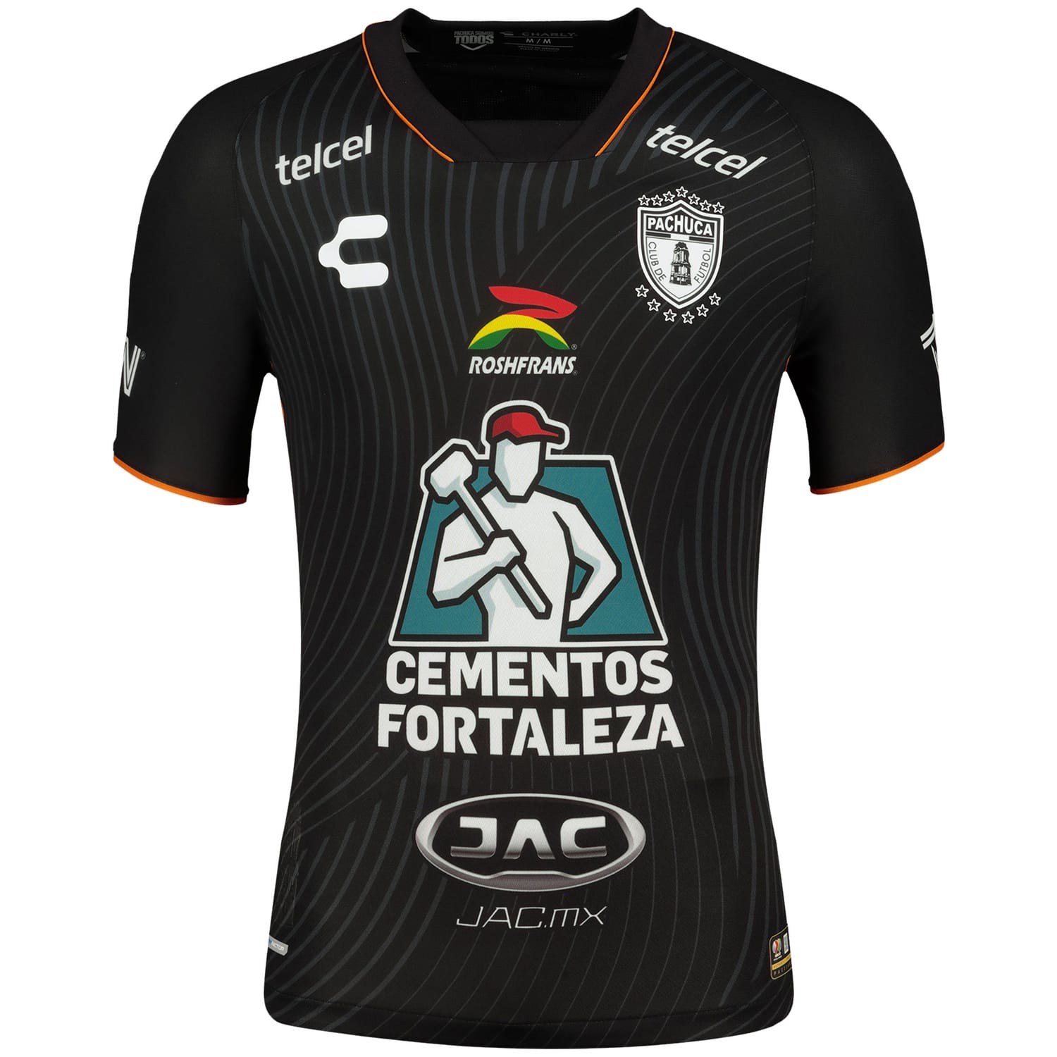 Liga MX C.F. Pachuca Away Authentic Jersey Shirt Black 2023-24 for Men