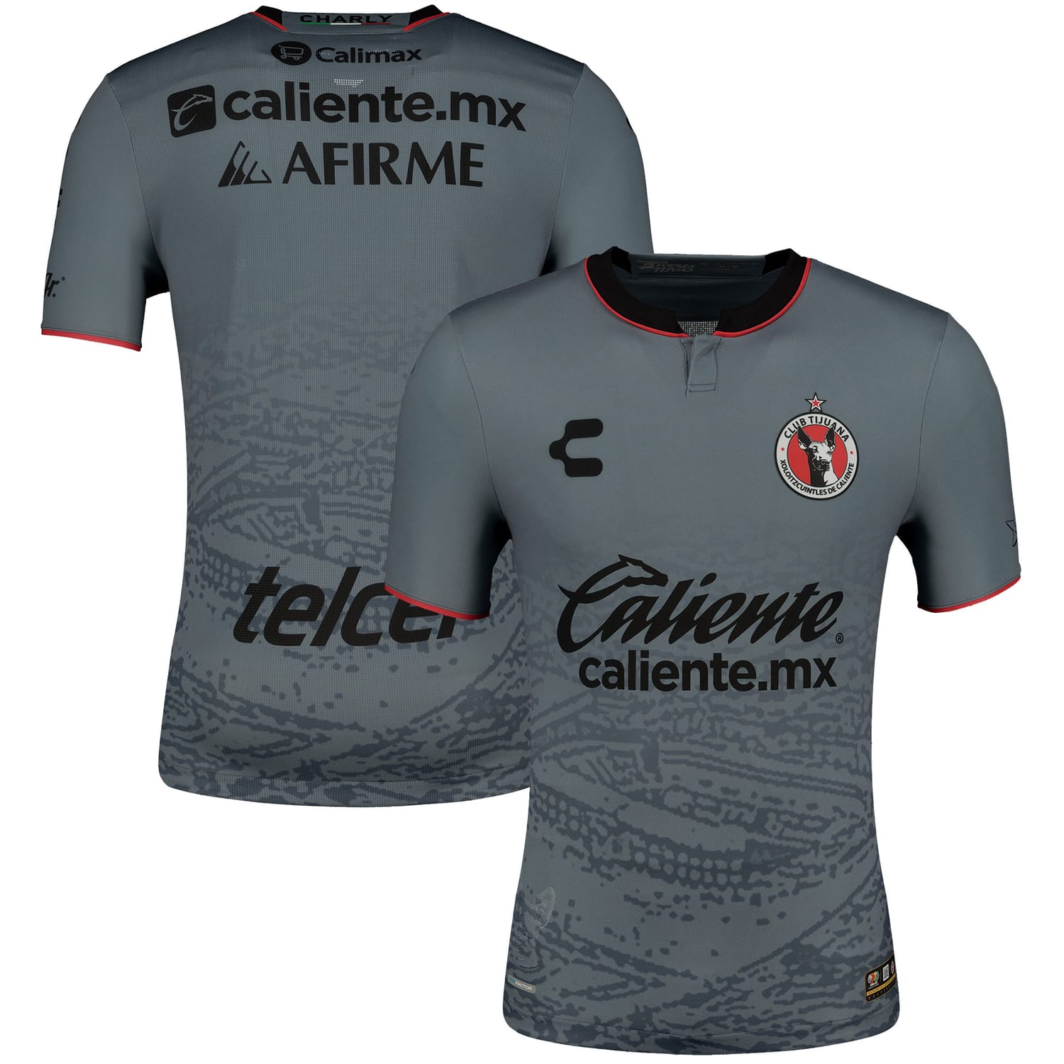 Liga MX Club Tijuana Away Authentic Jersey Shirt Gray 2023-24 for Men