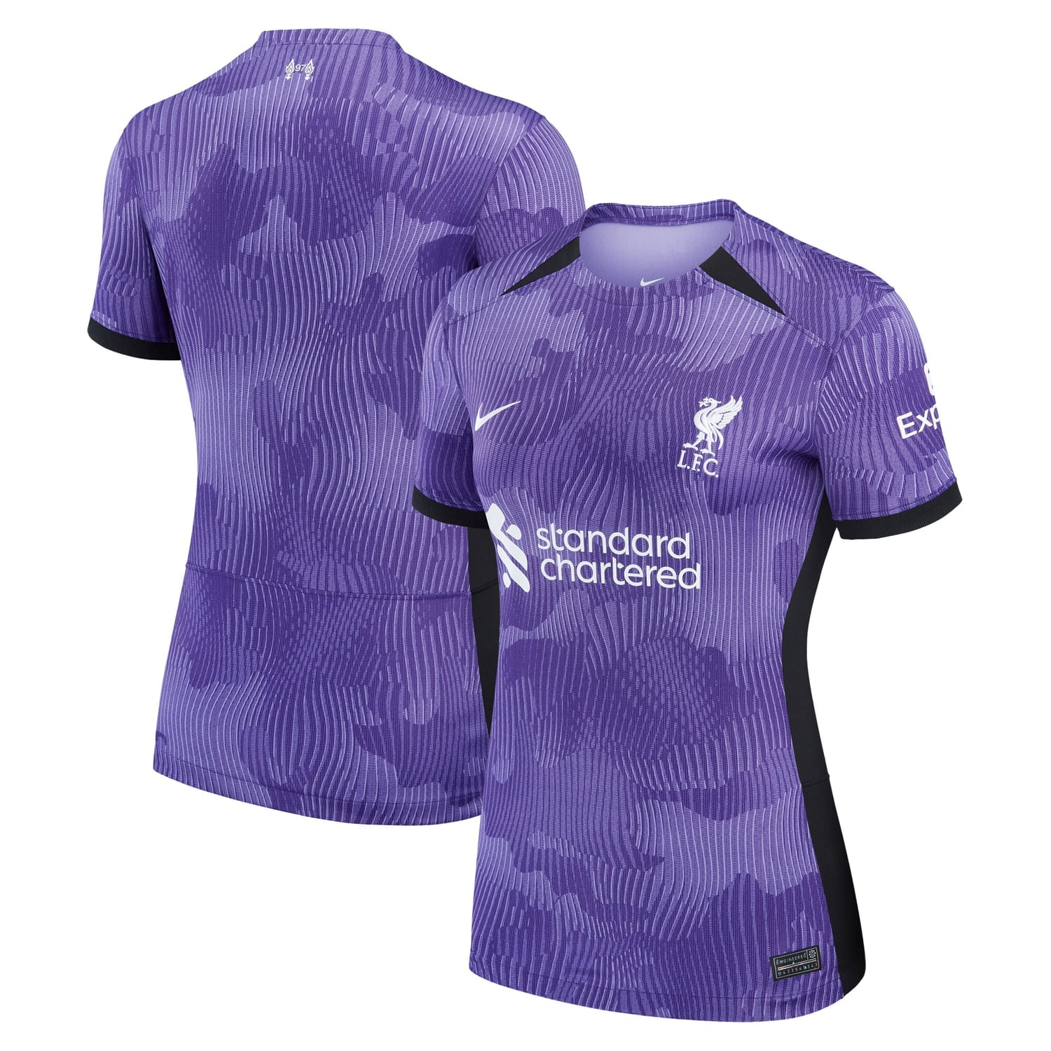 Premier League Liverpool Third Jersey Shirt Purple 2023-24 for Women