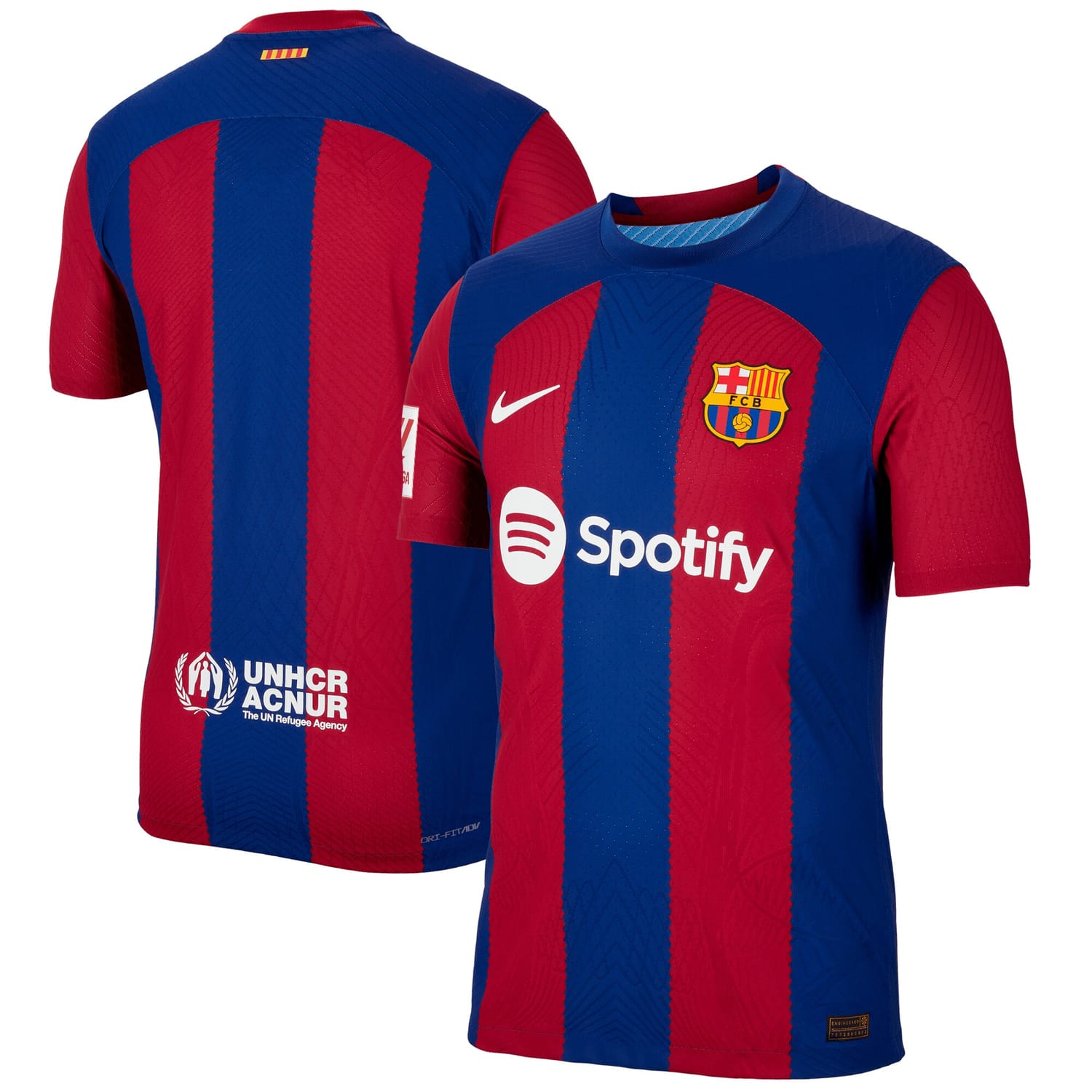 La Liga Barcelona Home Authentic Jersey Shirt Royal 2023-24 for Men