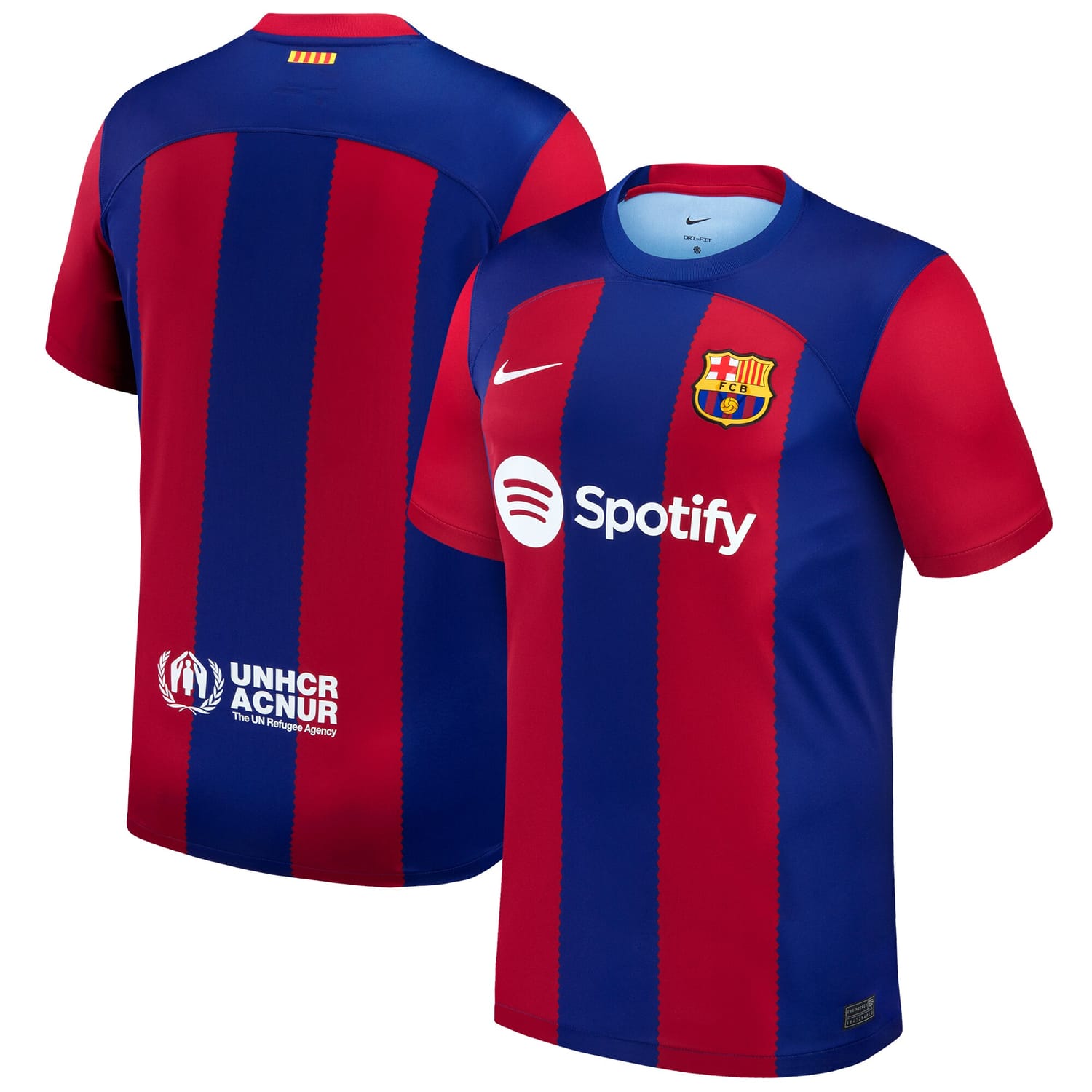 La Liga Barcelona Home Jersey Shirt Royal 2023-24 for Men