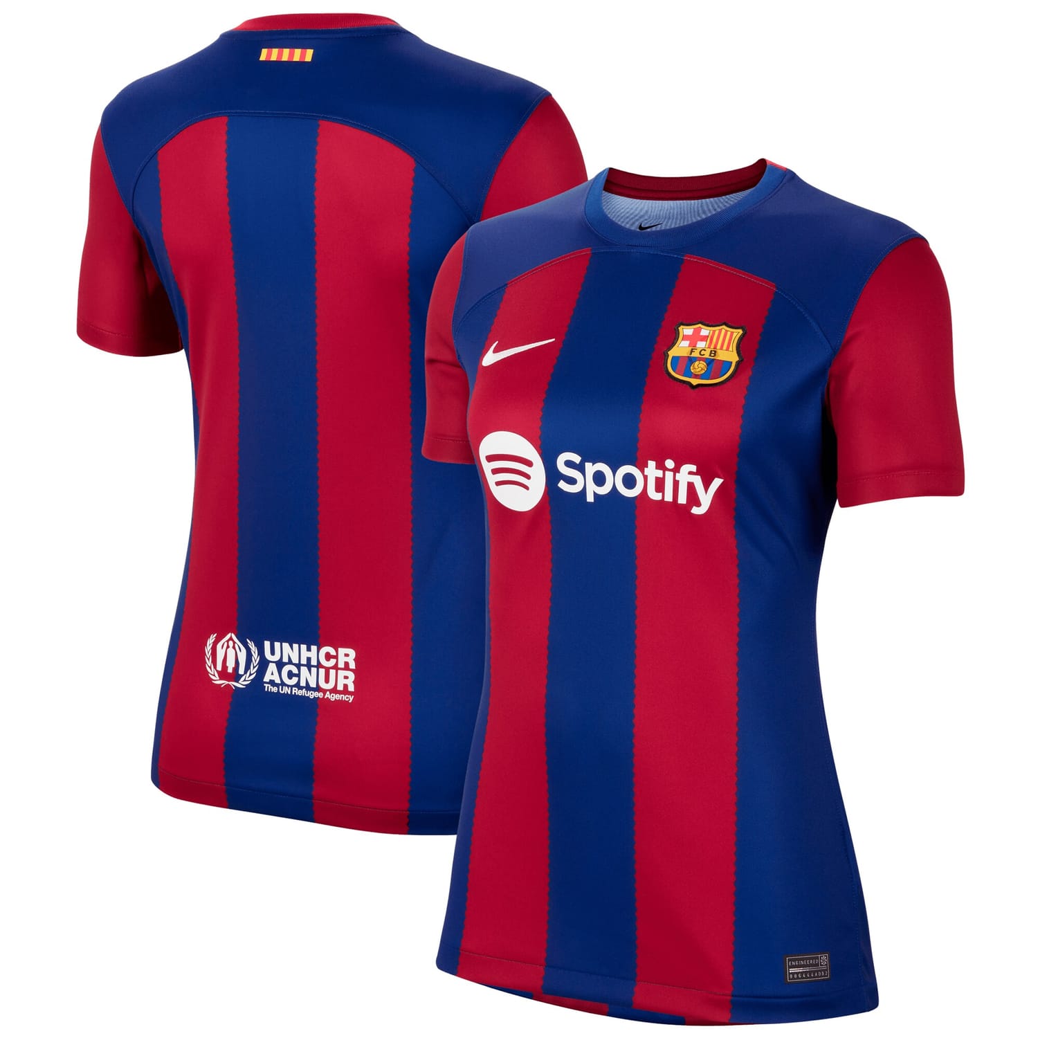 La Liga Barcelona Home Jersey Shirt Royal 2023-24 for Women