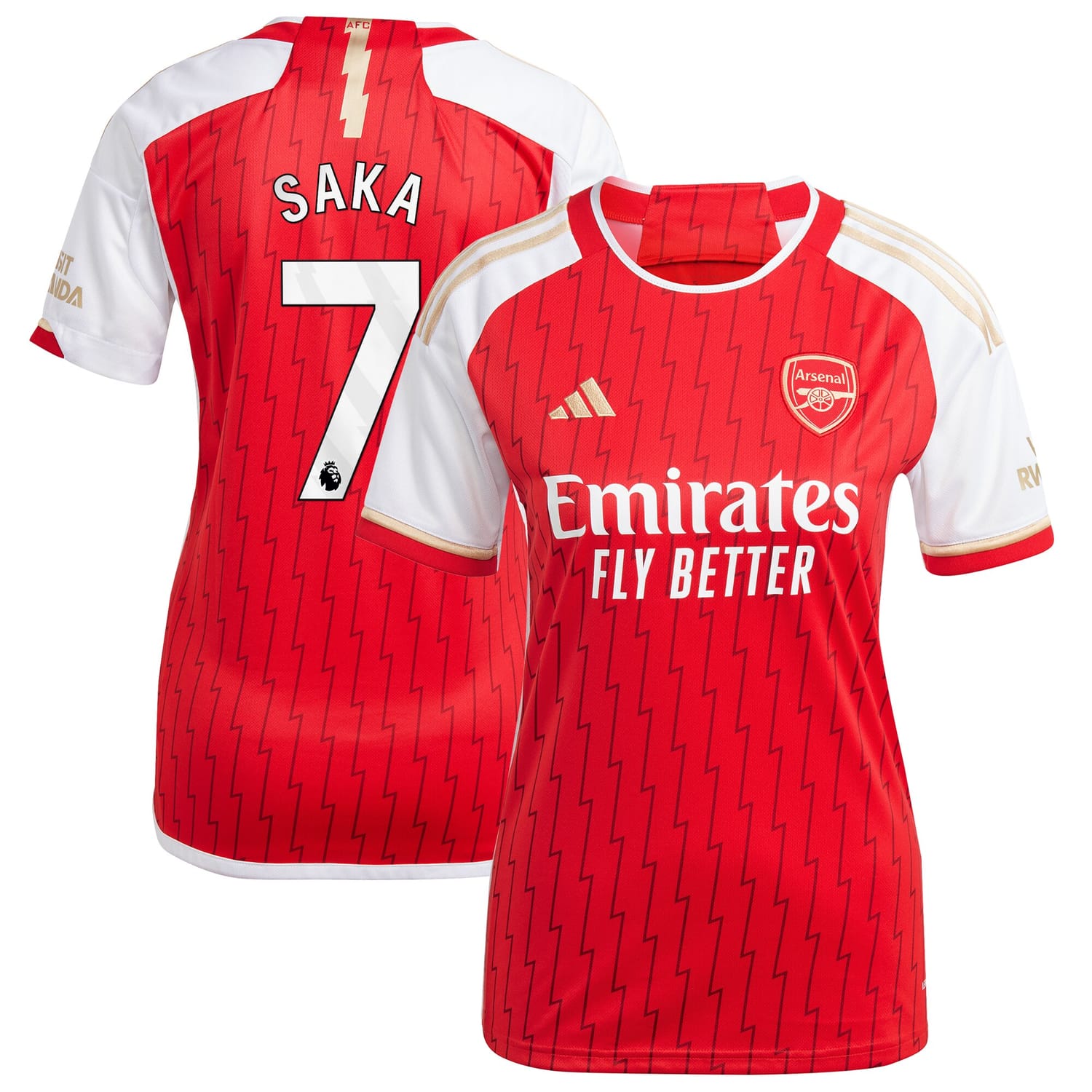 Premier League Arsenal Home Jersey Shirt Red 2023-24 player Bukayo Saka printing for Women