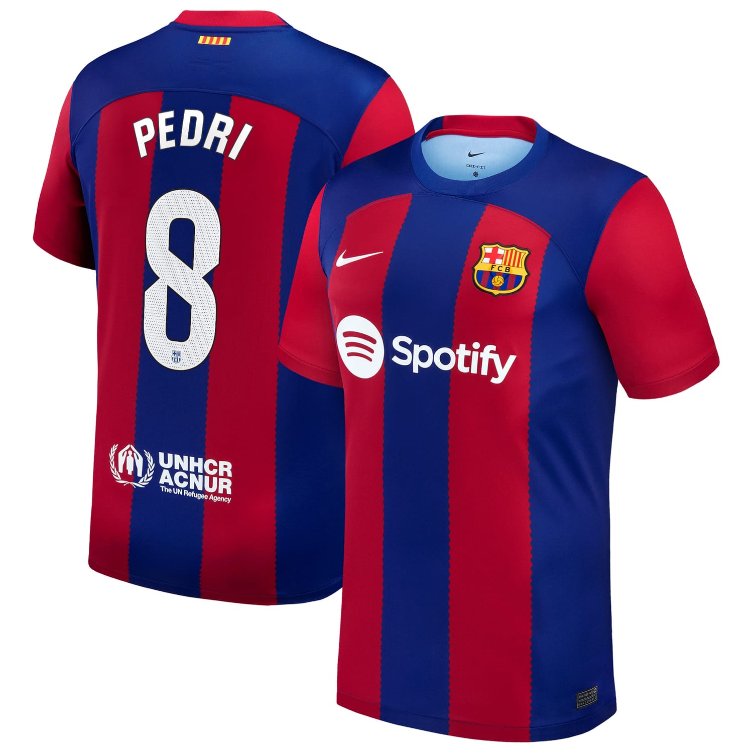 La Liga Barcelona Home Jersey Shirt Royal 2023-24 player Pedri printing for Men