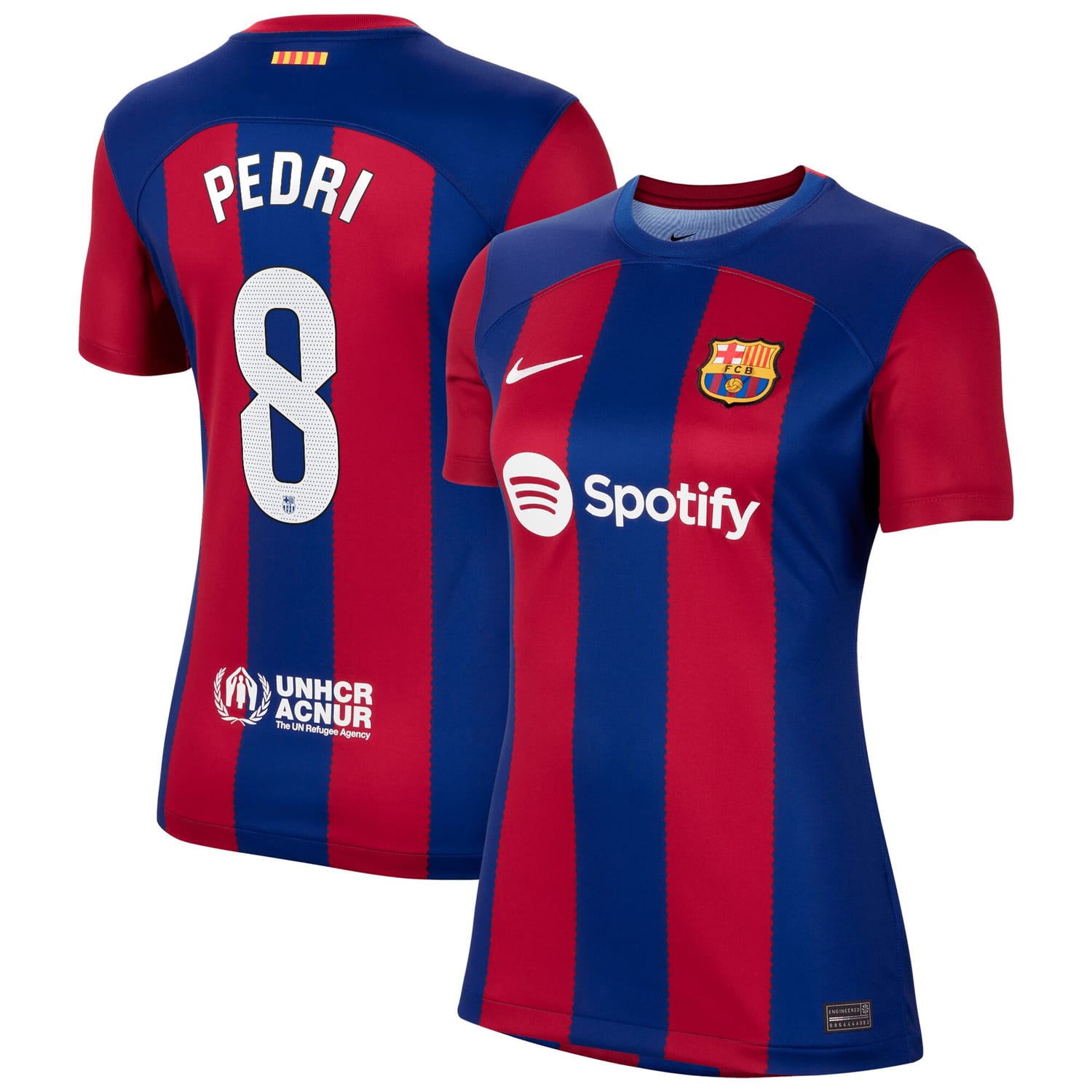 La Liga Barcelona Home Jersey Shirt Royal 2023-24 player Pedri printing for Women