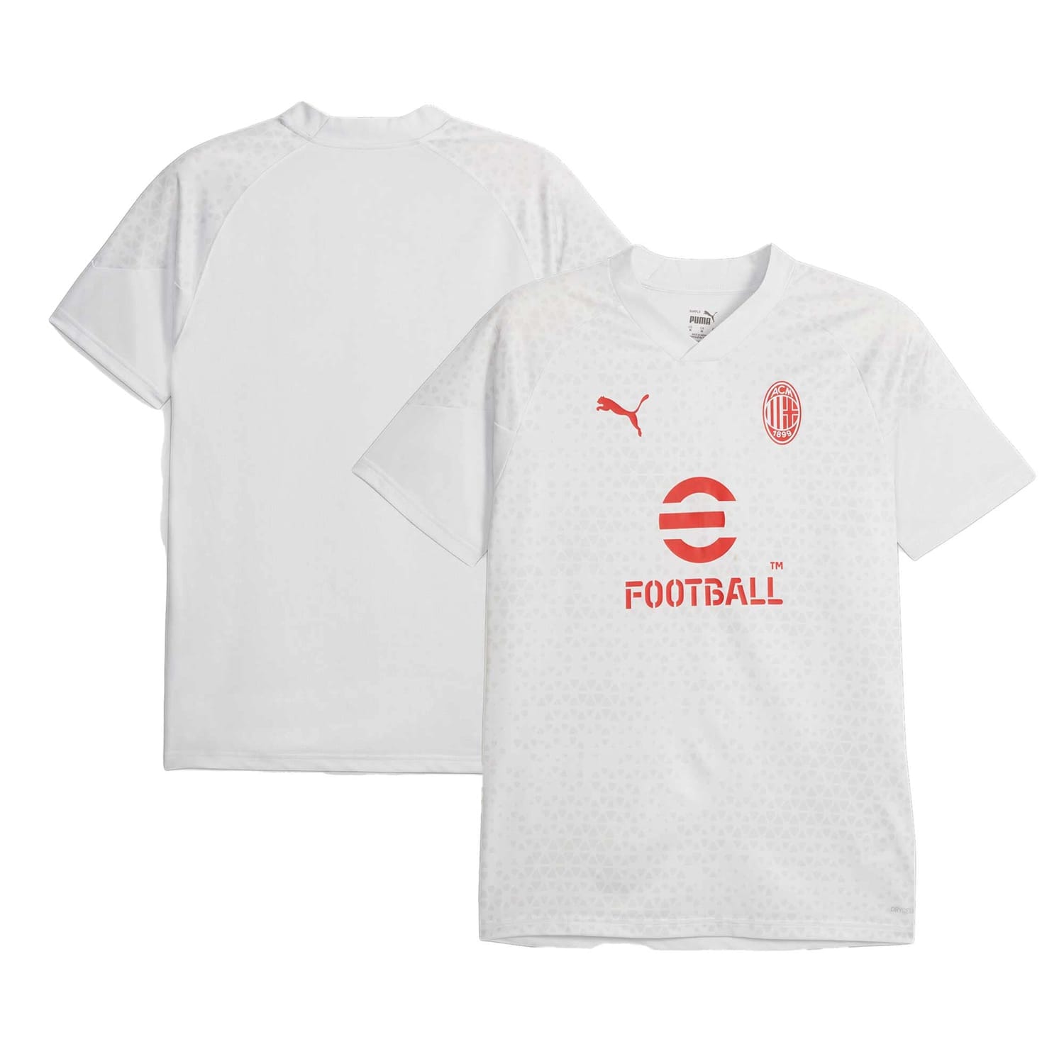 Serie A AC Milan Training Jersey Shirt Gray 2023-24 for Men
