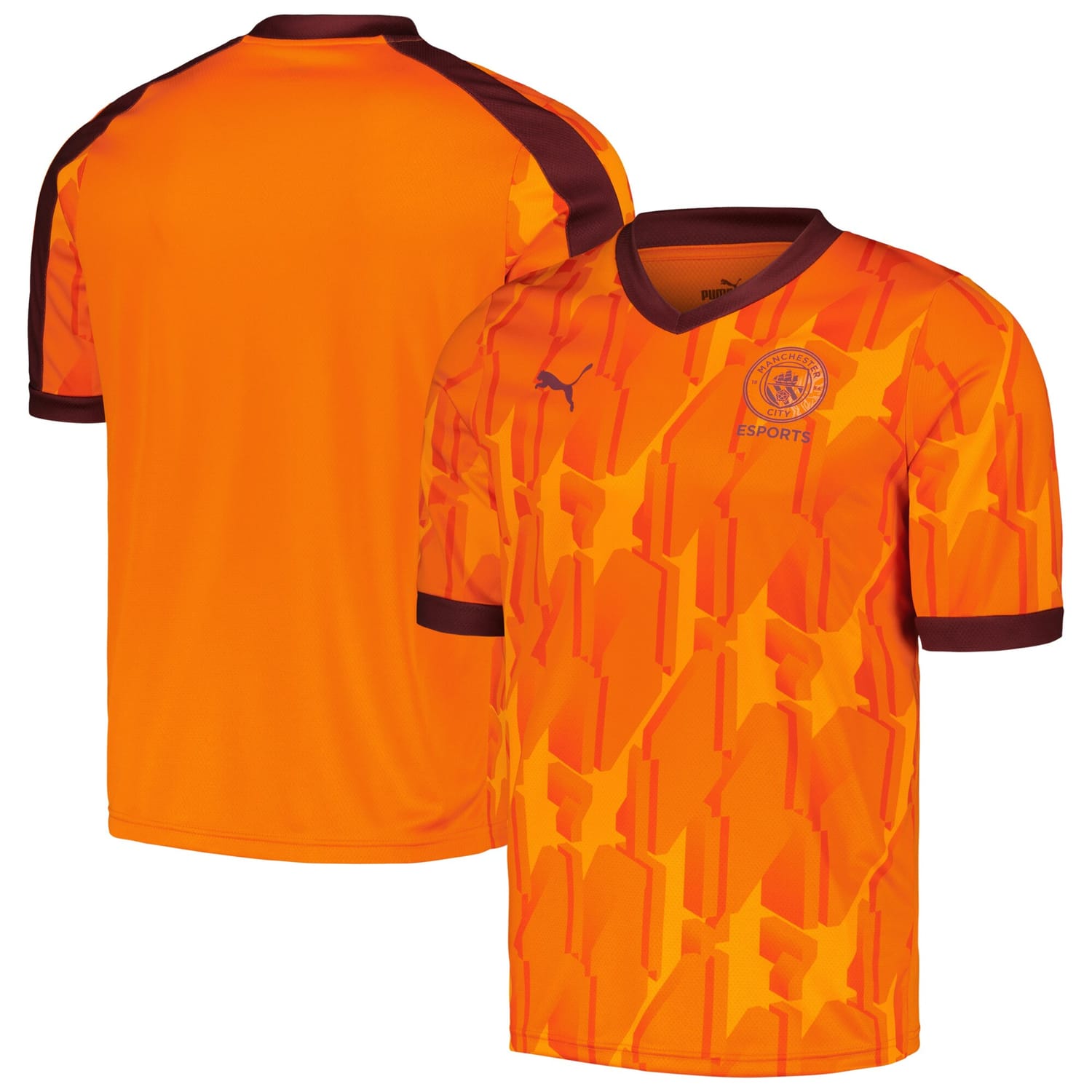 Premier League Manchester City Jersey Shirt Orange 2023-24 for Men