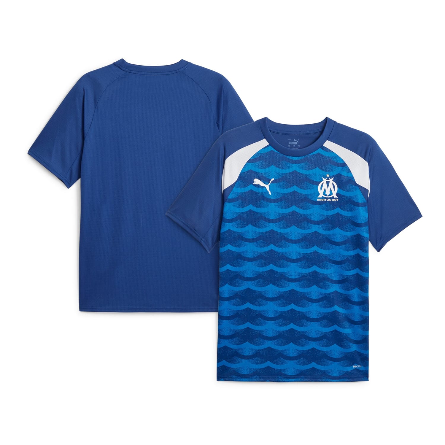 Ligue 1 Olympique Marseille Pre-Match Jersey Shirt Royal 2023-24 for Men