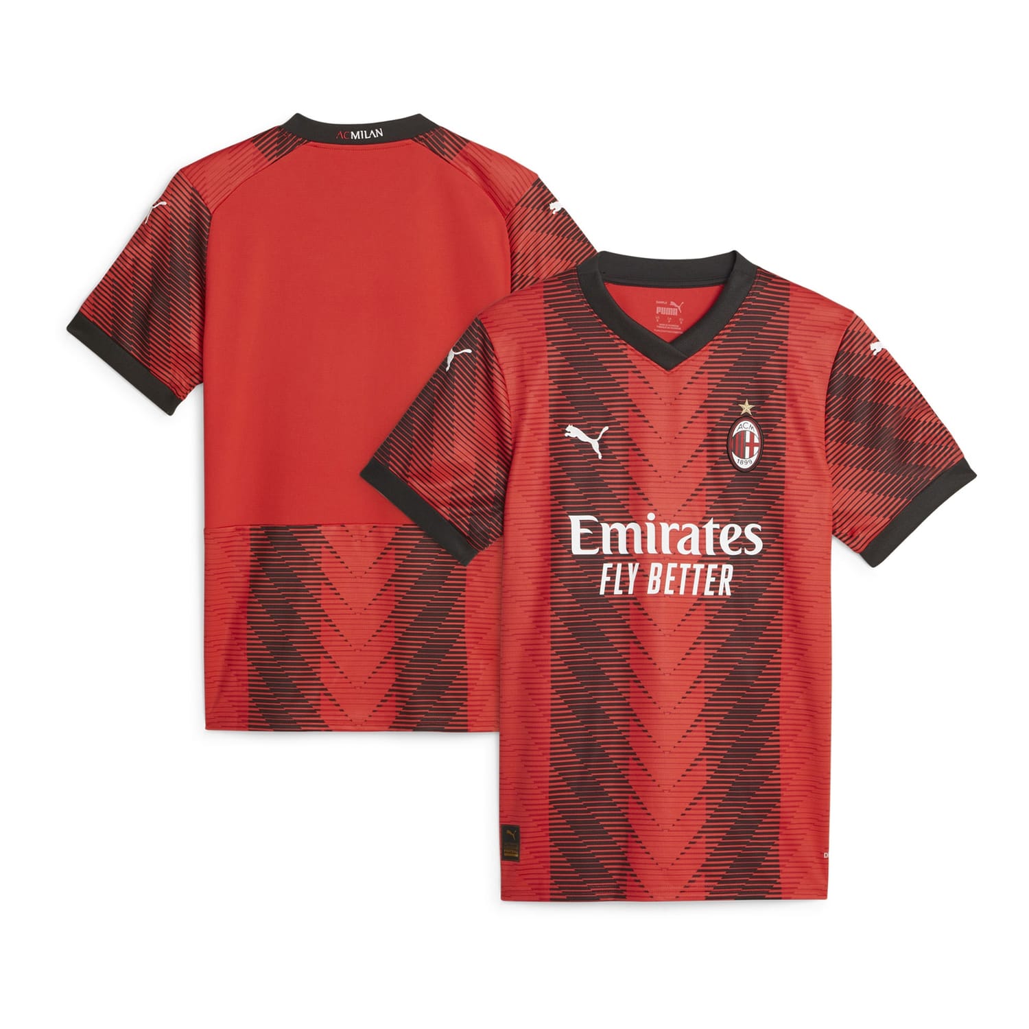 Serie A AC Milan Home Jersey Shirt Red 2023-24 for Women