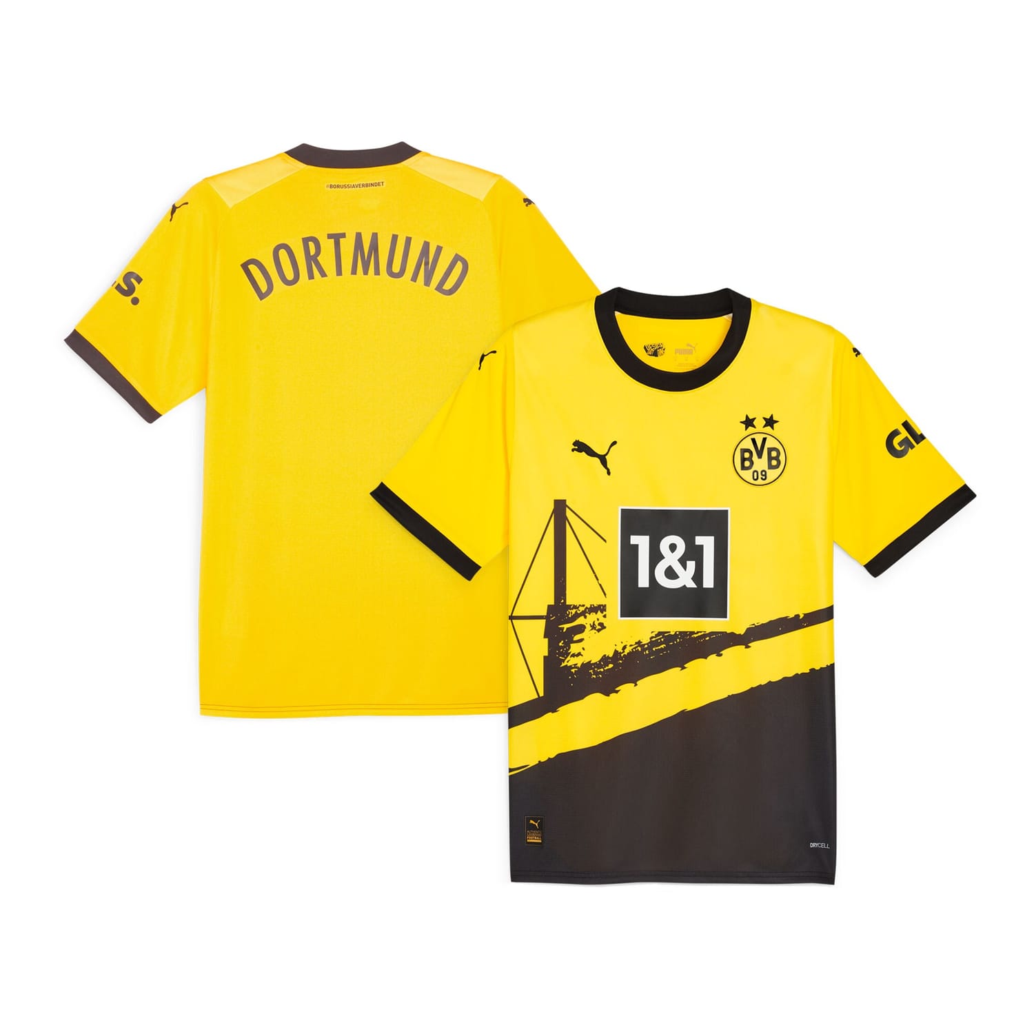 Bundesliga Borussia Dortmund Home Jersey Shirt Yellow 2023-24 for Men