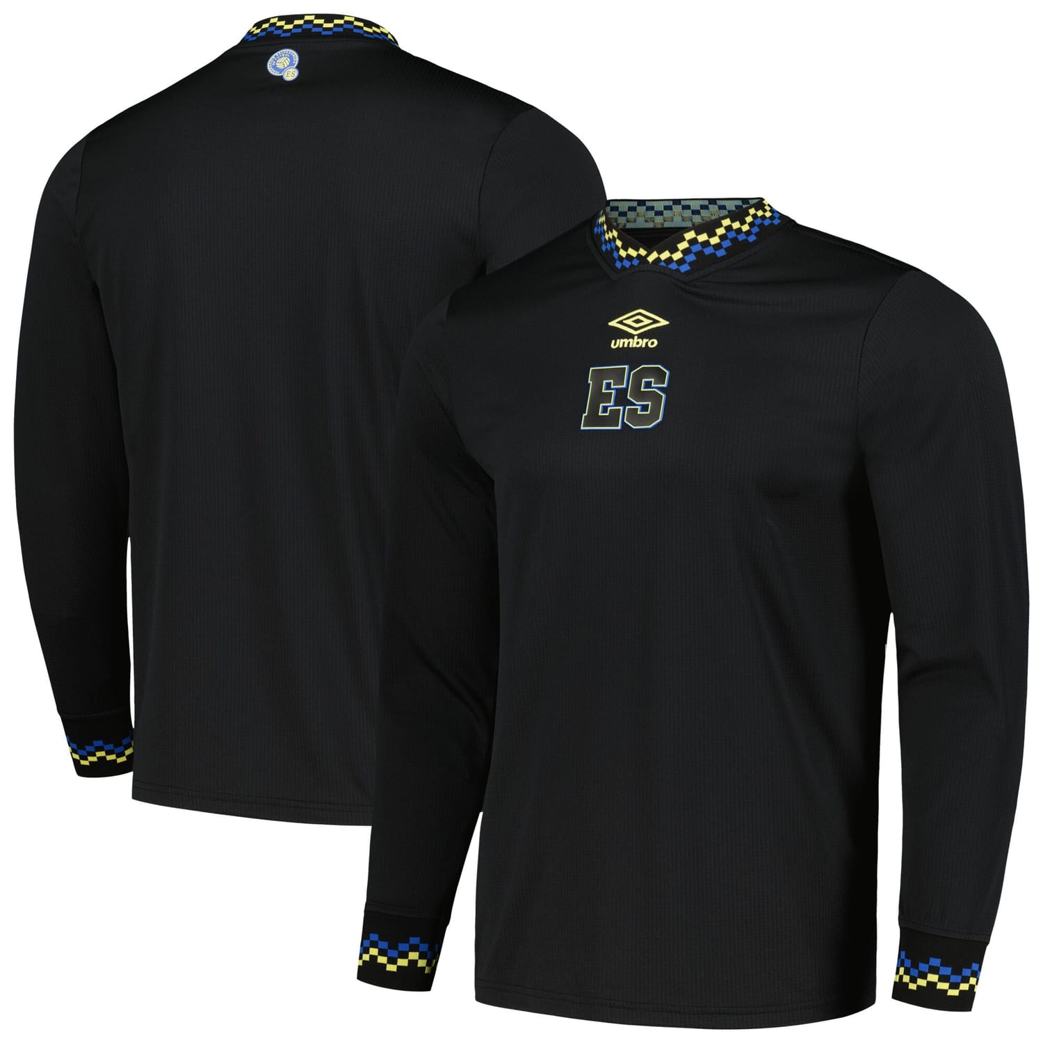 El Salvador National Team Jersey Shirt Long Sleeve Black 2023 for Men