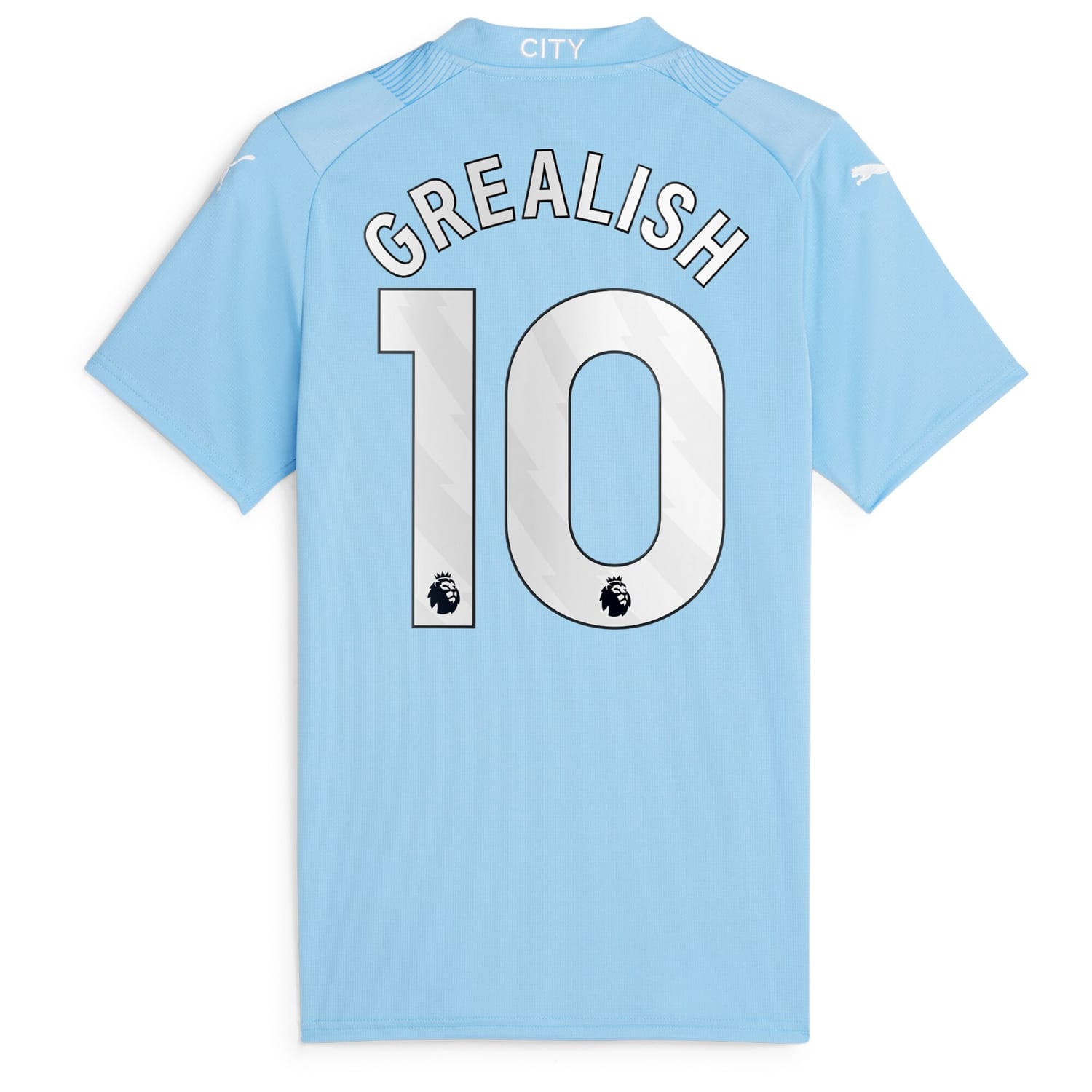 Premier League Manchester City Home Jersey Shirt Sky Blue 2023-24 player Jack Grealish printing for Women