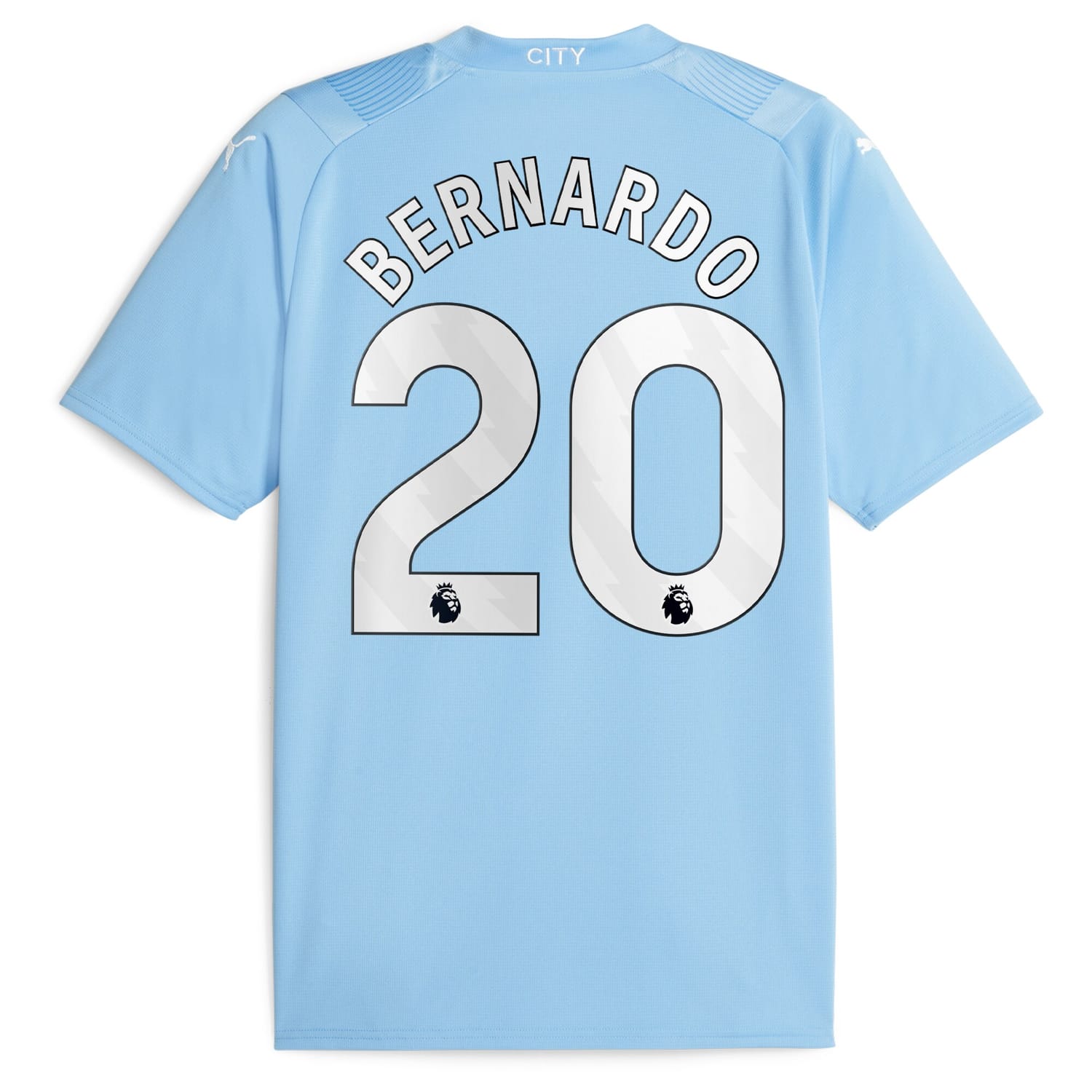 Premier League Manchester City Home Jersey Shirt Sky Blue 2023-24 player Bernardo Silva printing for Men