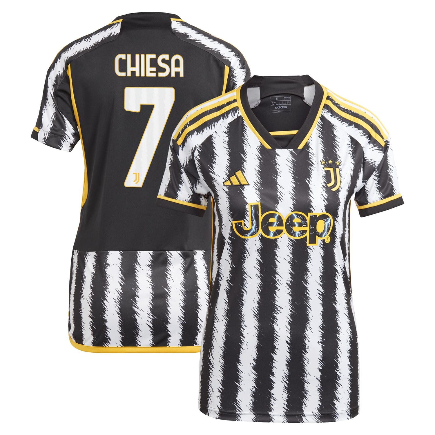 Serie A Juventus Home Jersey Shirt Black 2023-24 player Federico Chiesa printing for Women