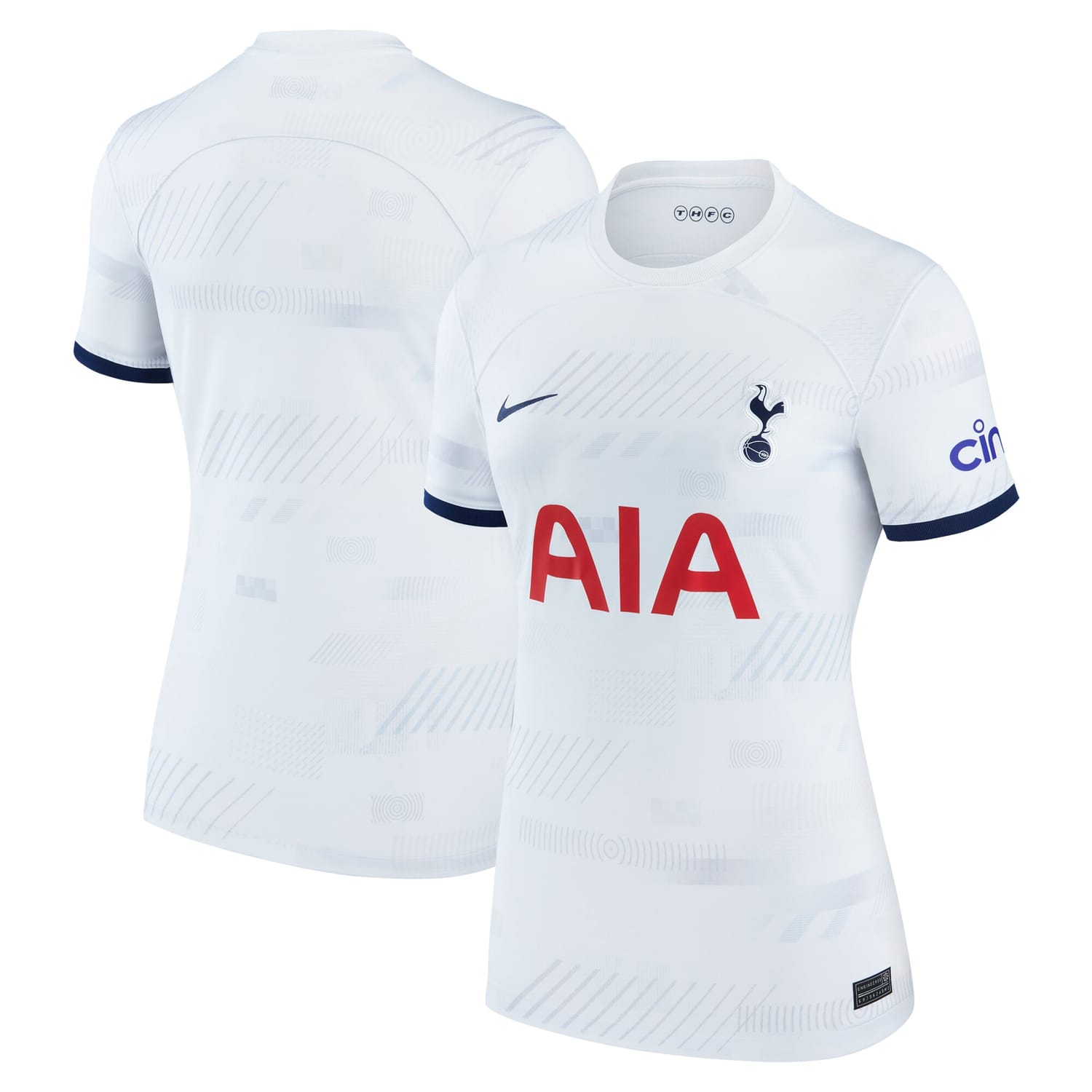 Premier League Tottenham Hotspur Home Jersey Shirt White 2023-24 for Women