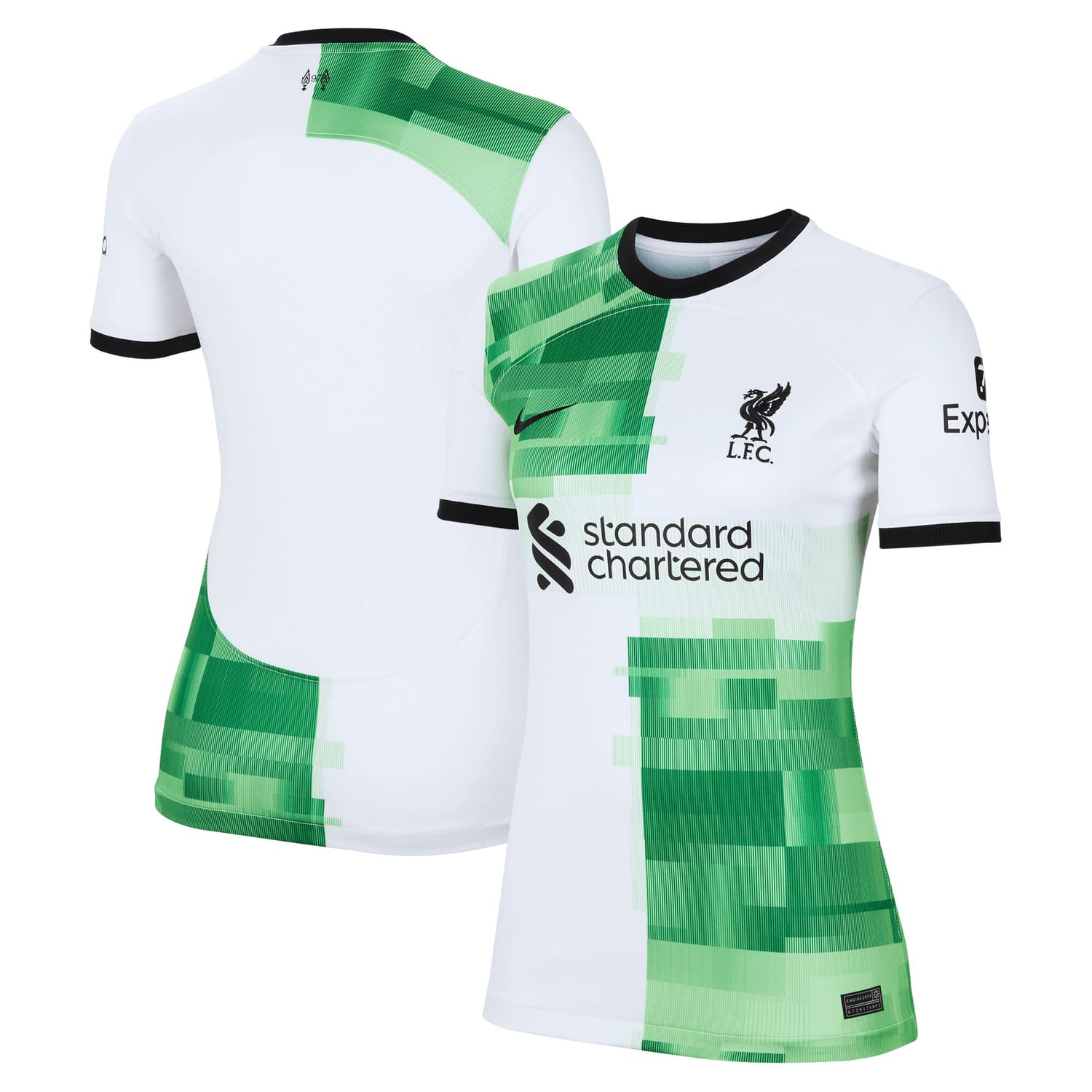 Premier League Liverpool Away Jersey Shirt White 2023-24 for Women