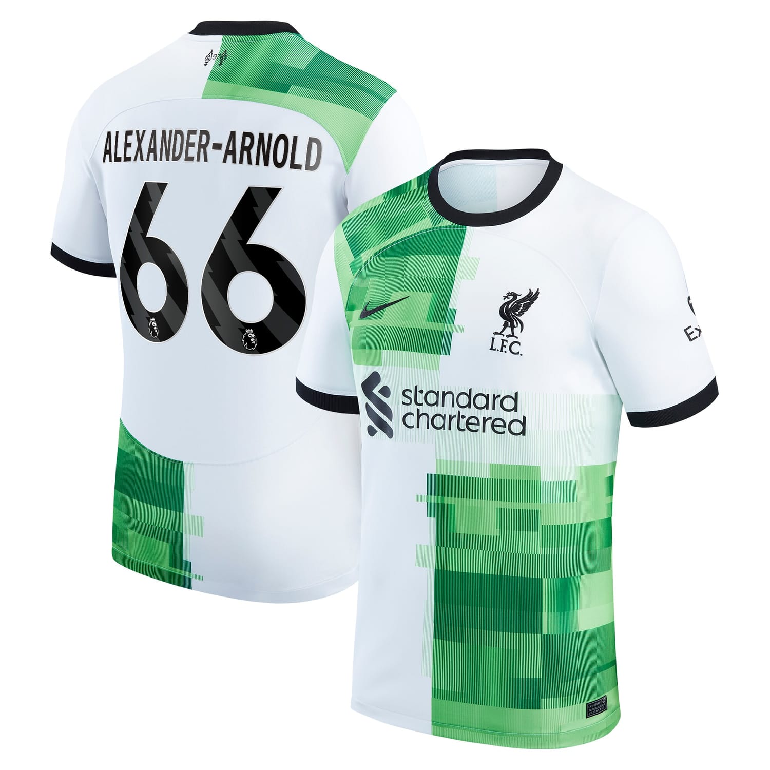 Premier League Liverpool Away Jersey Shirt White 2023-24 player Trent Alexander-Arnold printing for Men