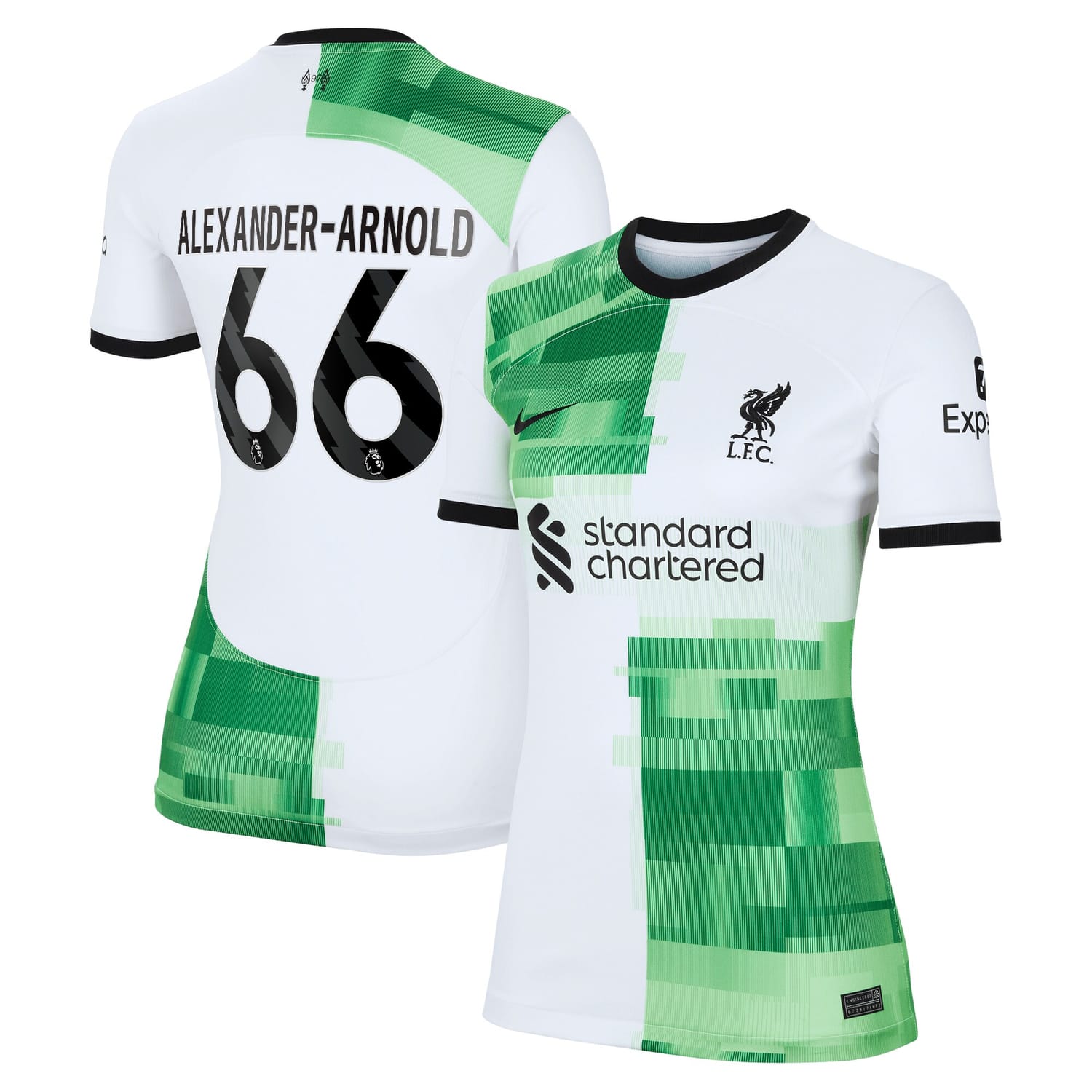 Premier League Liverpool Away Jersey Shirt White 2023-24 player Trent Alexander-Arnold printing for Women