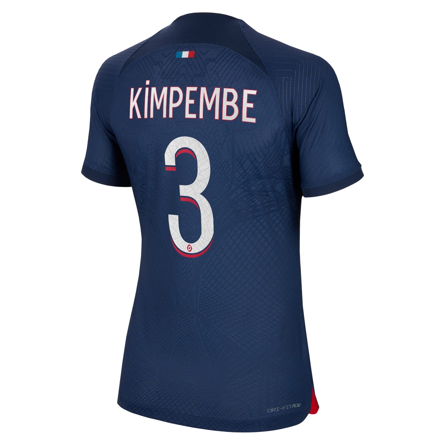 Ligue 1 Paris Saint-Germain Home Authentic Jersey Shirt Navy 2023-24 player Presnel Kimpembe printing for Women