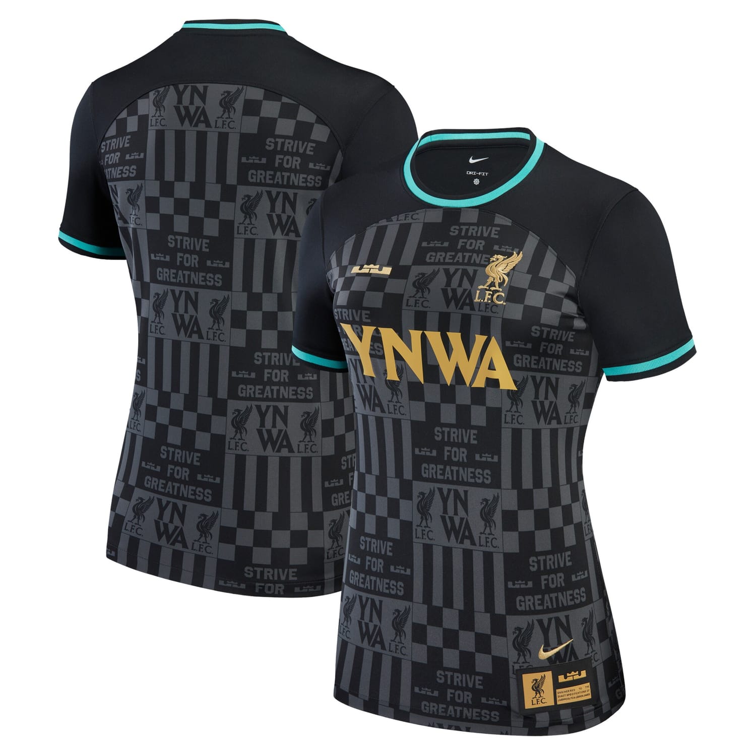Premier League Liverpool Jersey Shirt Black 2023-24 for Women